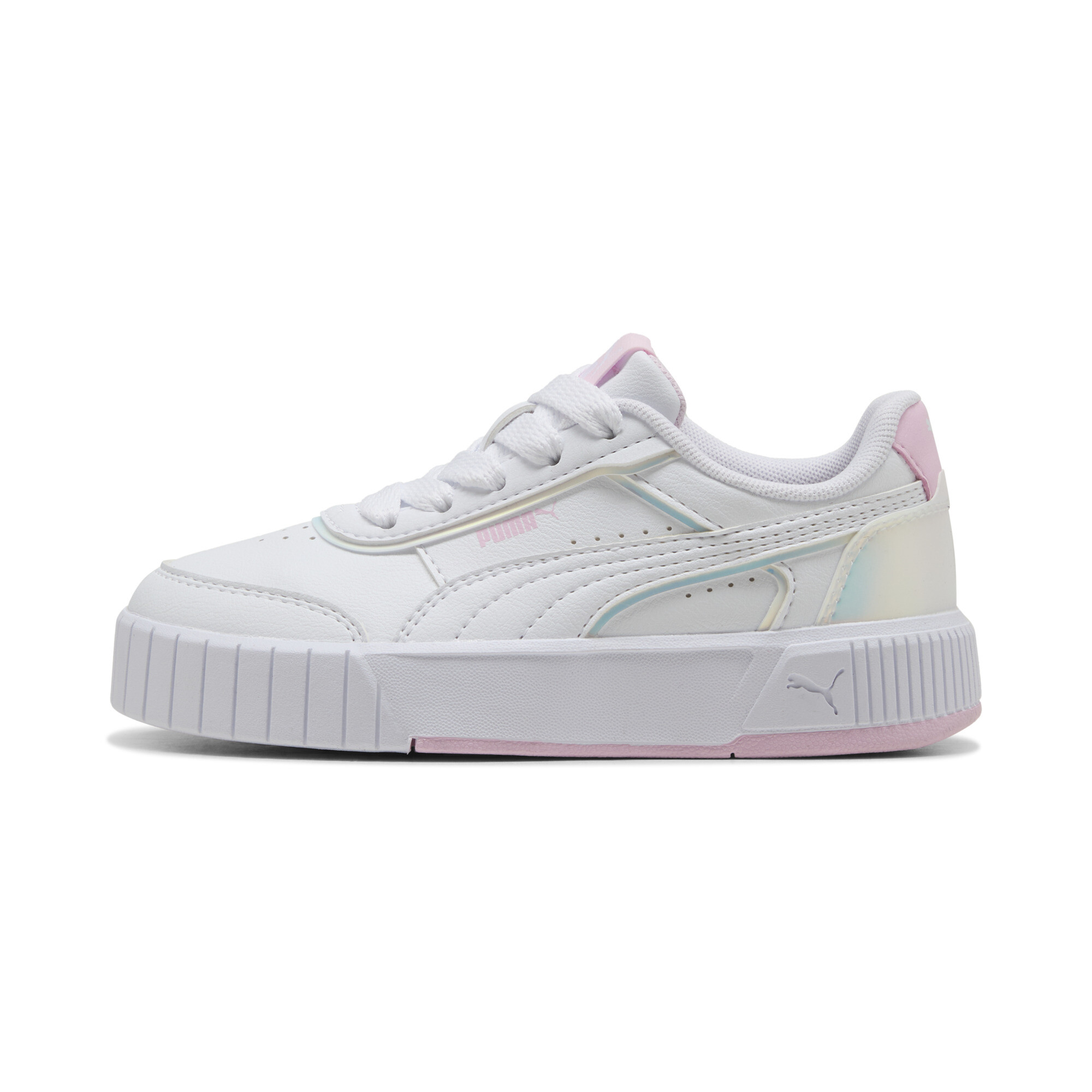 PUMA Carina Mia Holo sneakers voor Dames, Roze/Wit, Maat 32 thumbnail 5