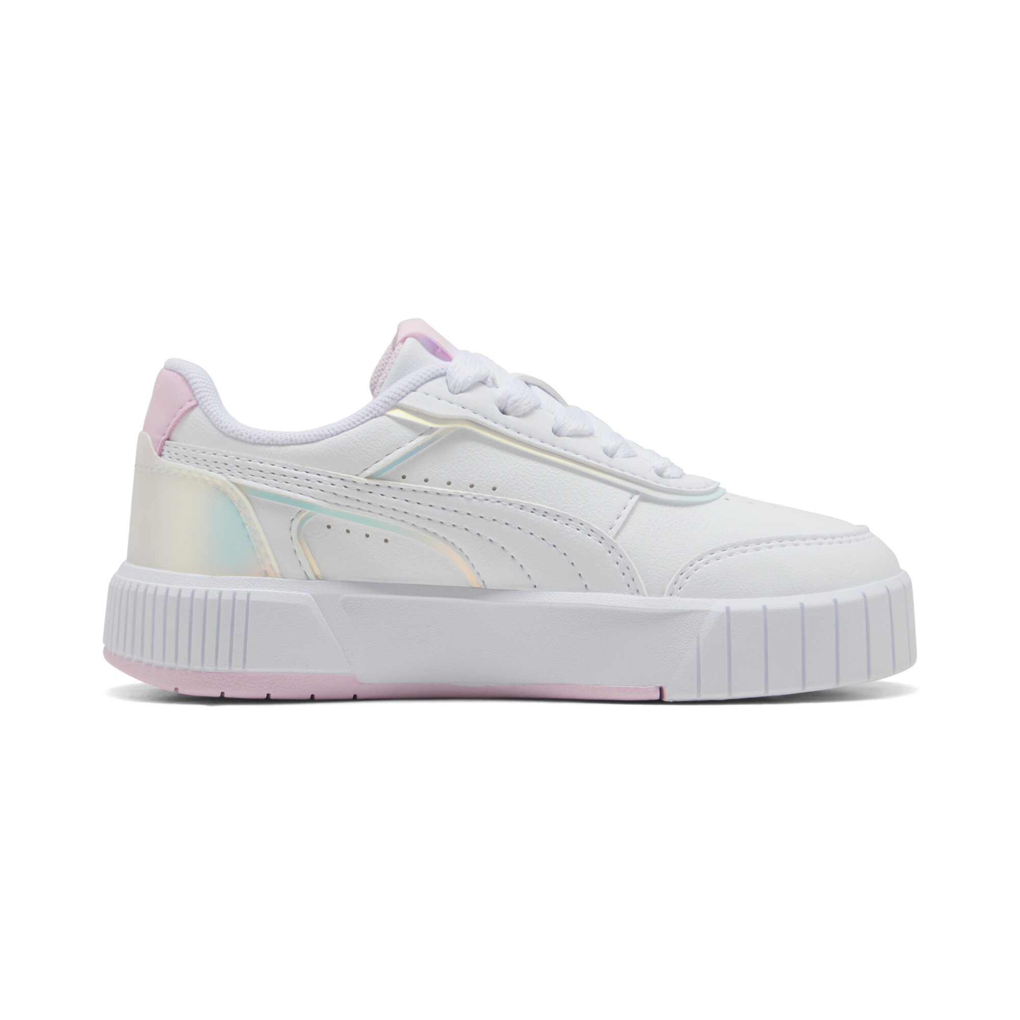 PUMA Carina Mia Holo sneakers voor Dames, Roze/Wit, Maat 32 thumbnail 3