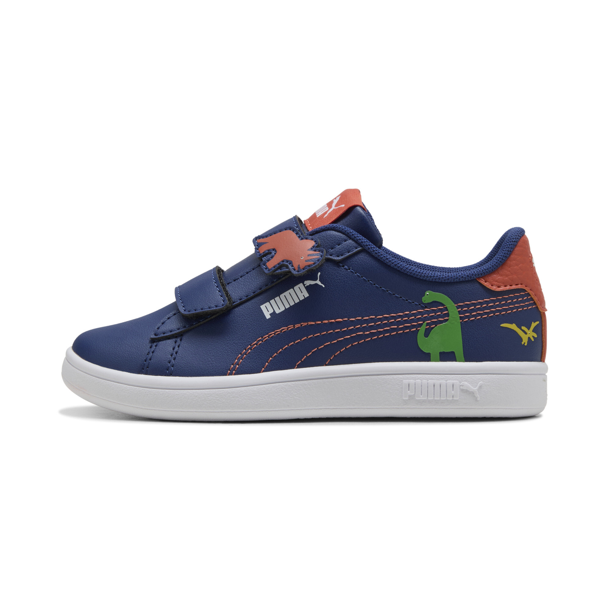 PUMA Smash 3.0 Dino sneakers, Blauw/Groen, Maat 35