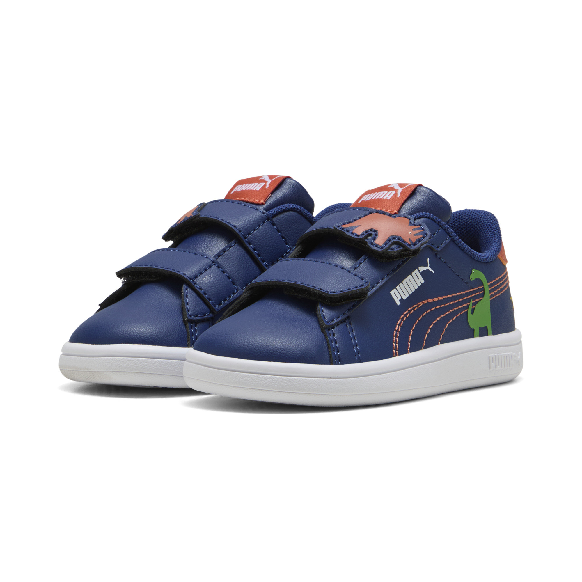 PUMA Smash 3.0 Dino sneakers, Blauw/Groen, Maat 21 thumbnail 6