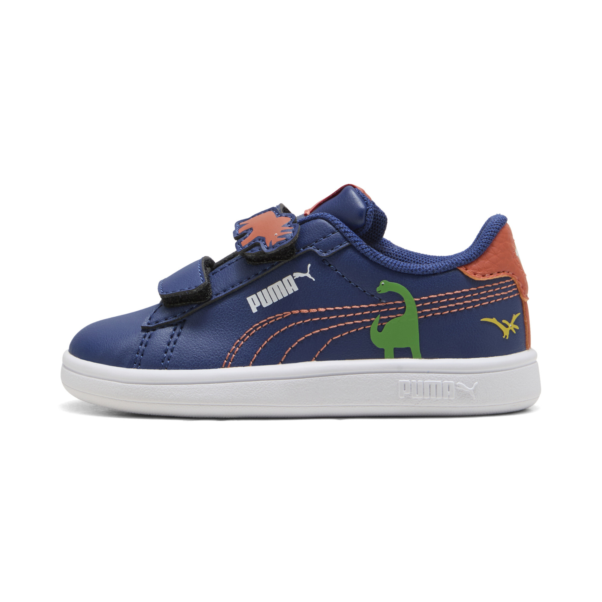 PUMA Smash 3.0 Dino sneakers, Blauw/Groen, Maat 21