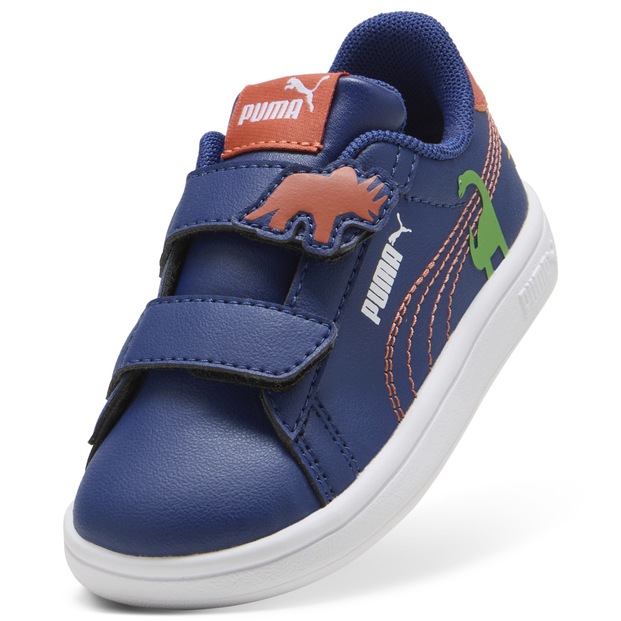 PUMA Smash 3.0 Dino sneakers, Blauw/Groen, Maat 21 thumbnail 2