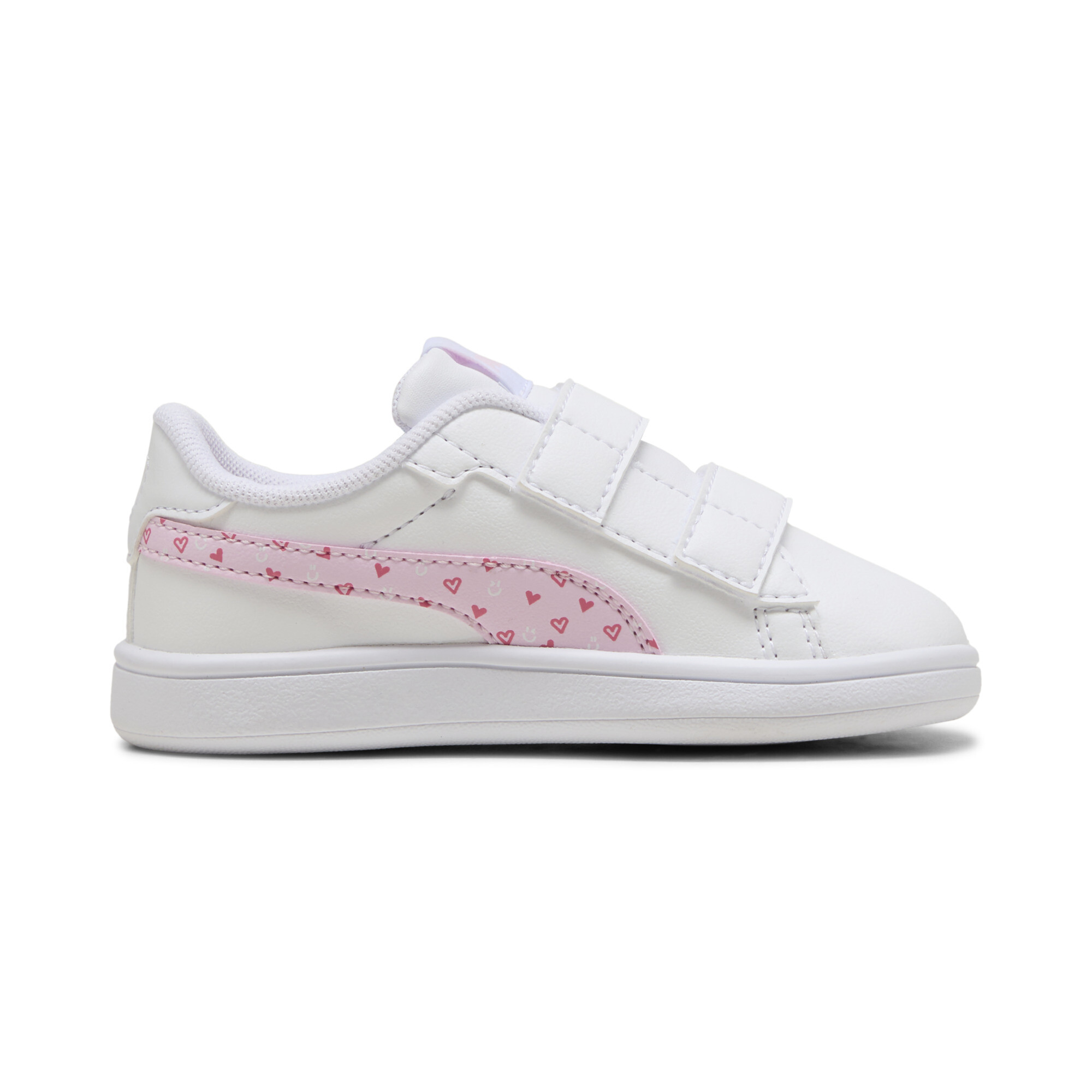 PUMA Smash 3.0 Hearty sneakers voor Dames, Roze/Wit, Maat 22 thumbnail 3