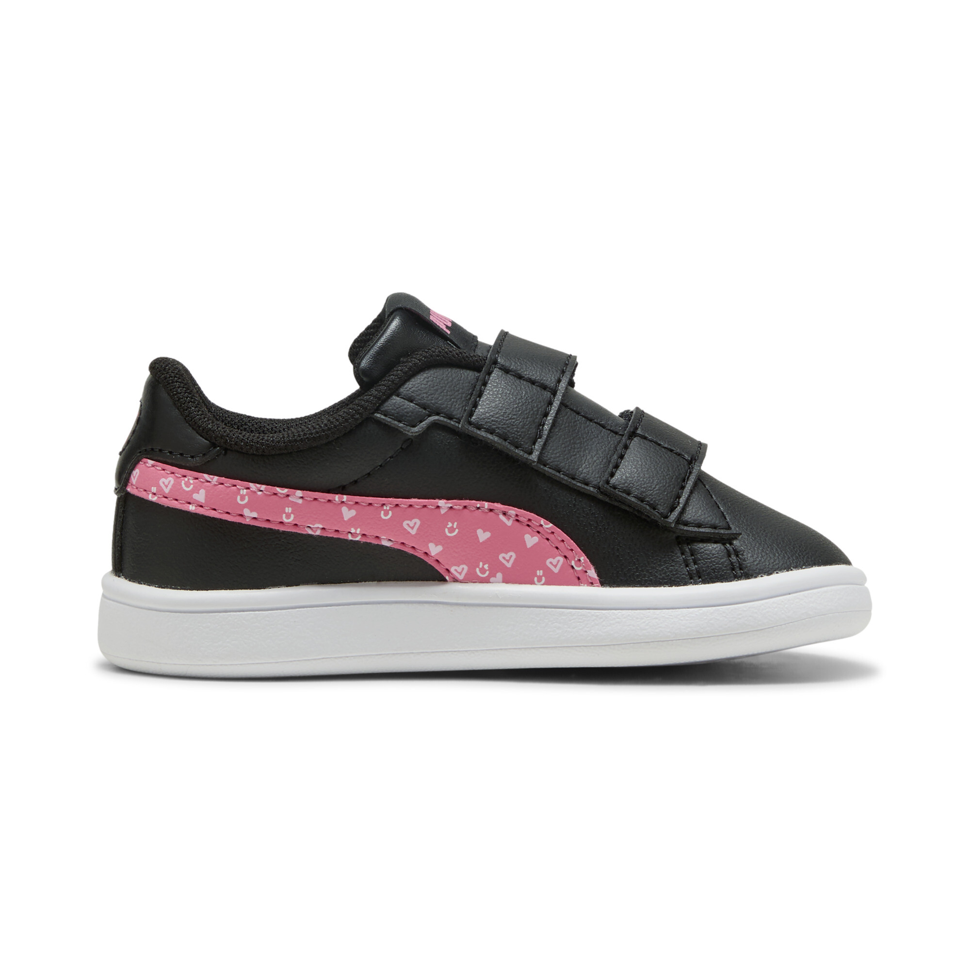 PUMA Smash 3.0 Hearty sneakers voor Dames, Roze/Zwart, Maat 22 thumbnail 3