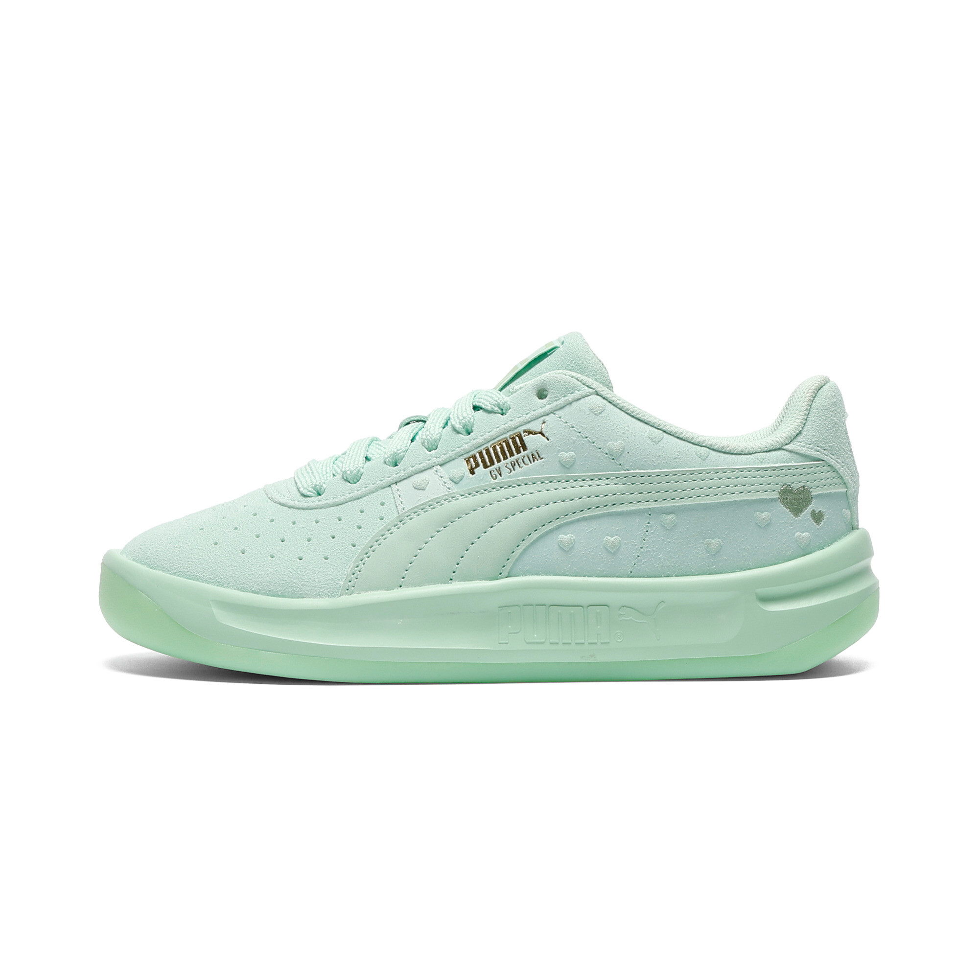PUMA GV Special SOA Hearts Sneakers Women in Fresh Mint/Gold/Pure Green - 405724_01