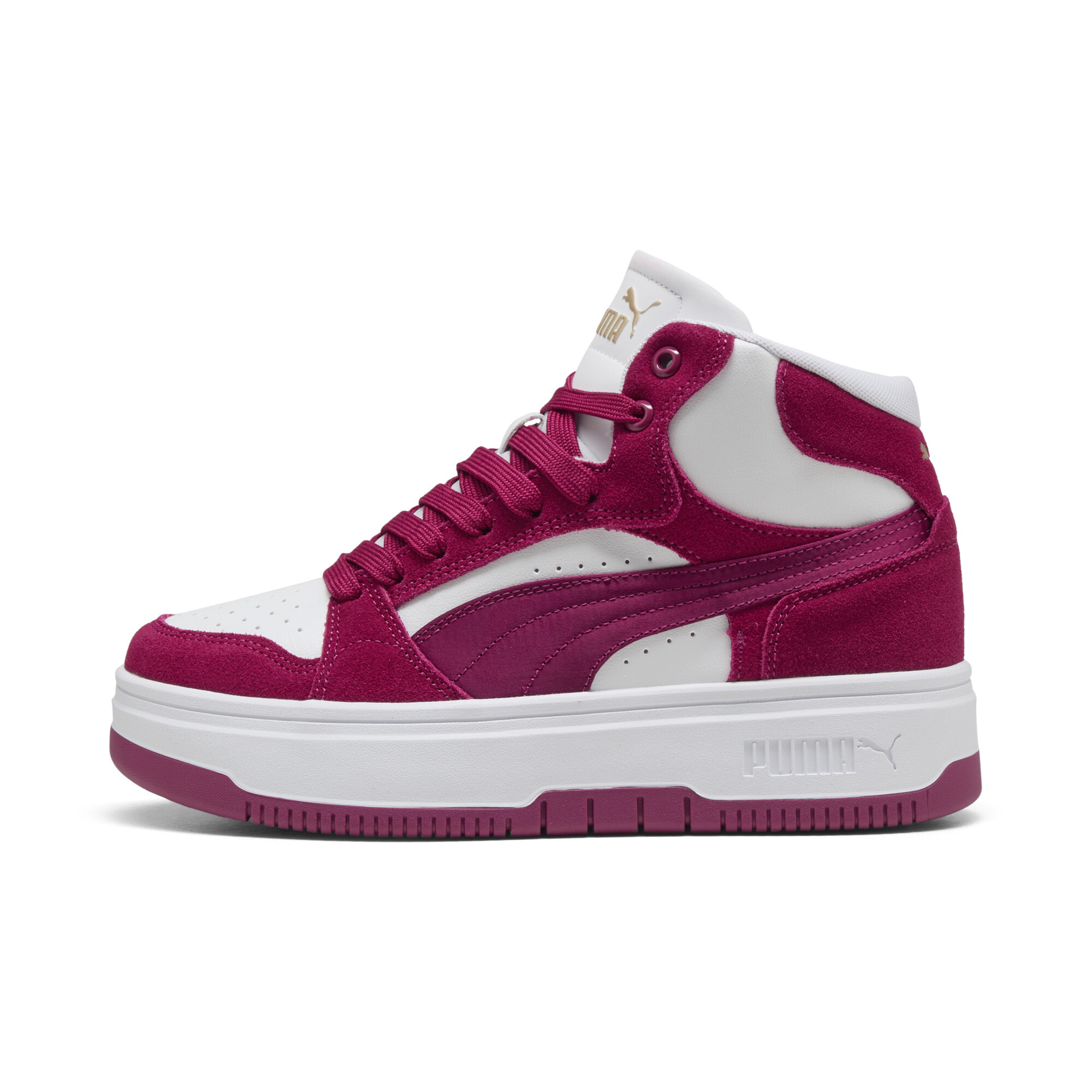 Puma Rebound Femme Satin Women's Mid-top Sneakers In Multi