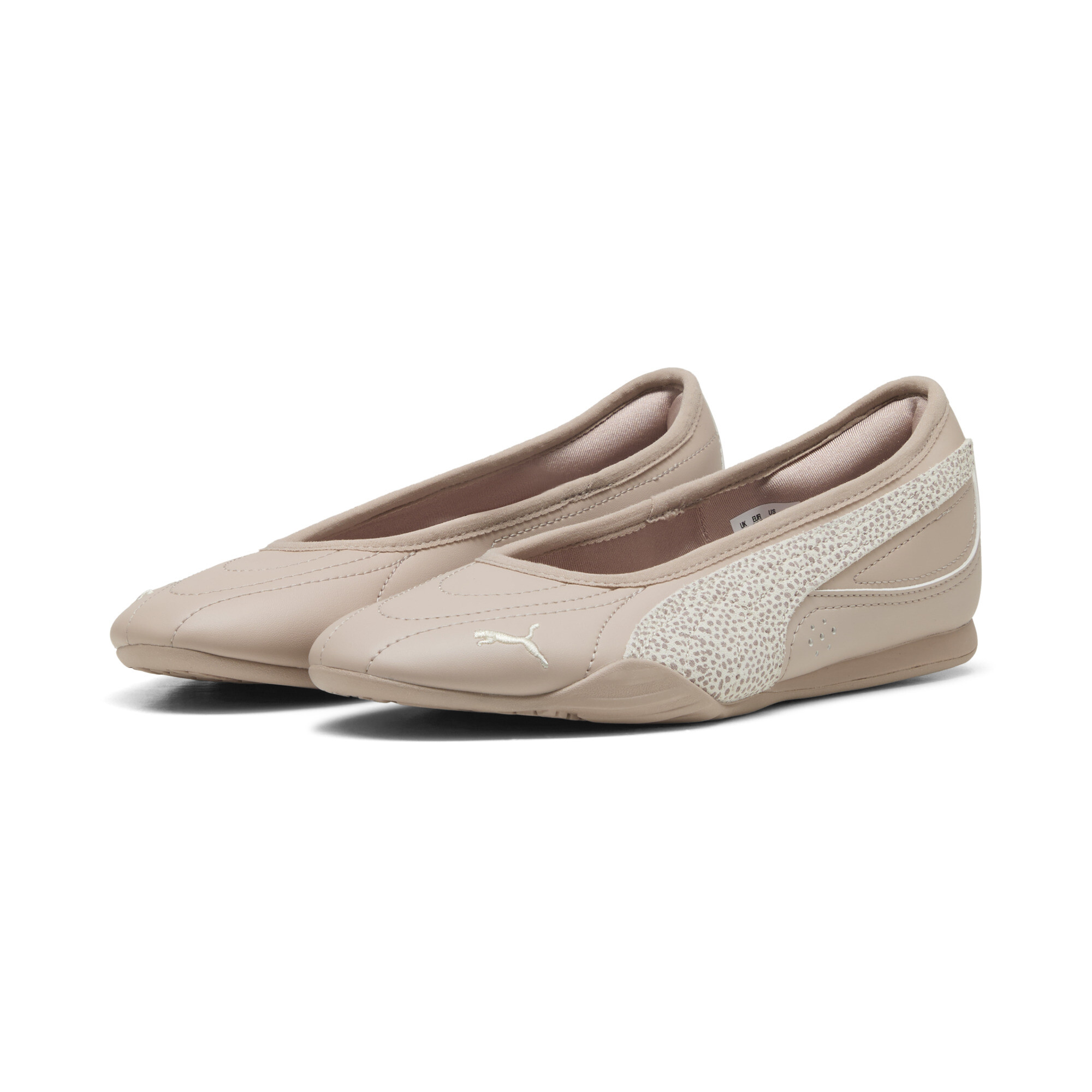 PUMA Catch Soleil Topcat ballerinasneakers voor Dames, Roze/Goud, Maat 38,5