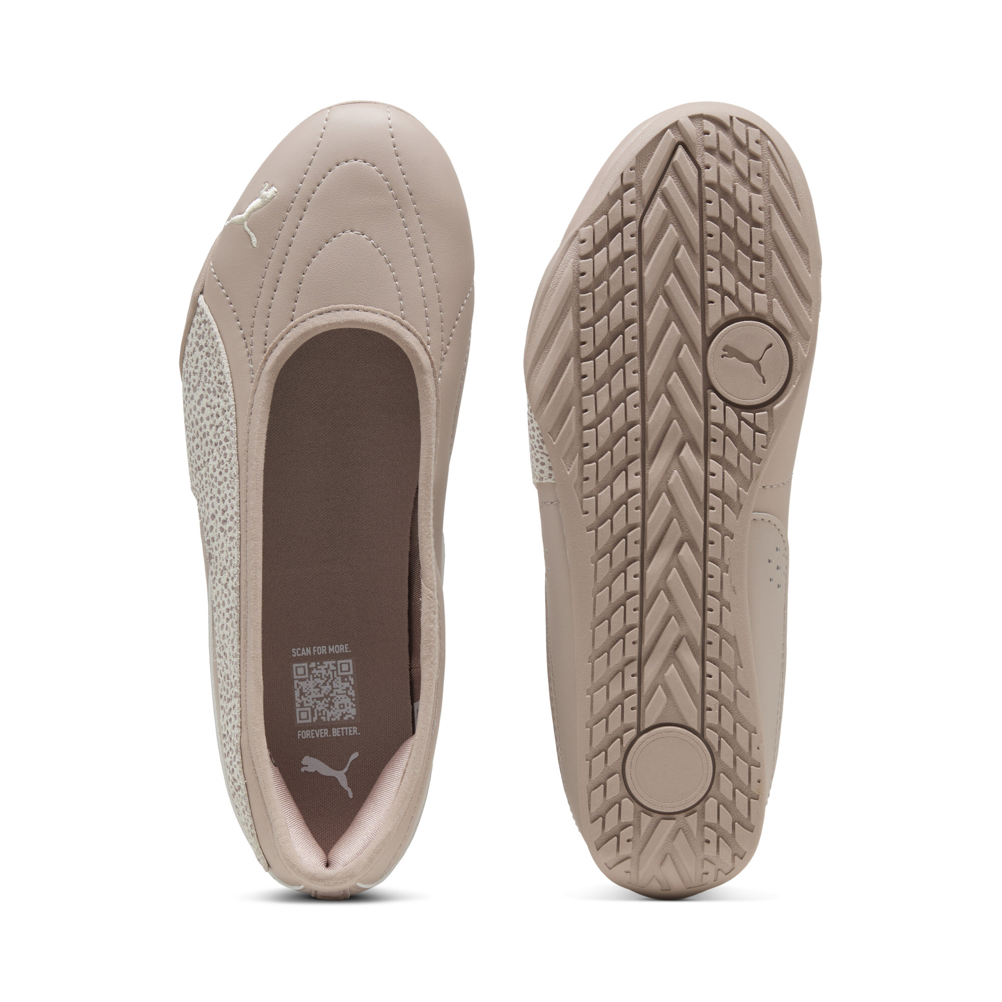 PUMA Catch Soleil Topcat ballerinasneakers voor Dames, Roze/Goud, Maat 38,5 thumbnail 4