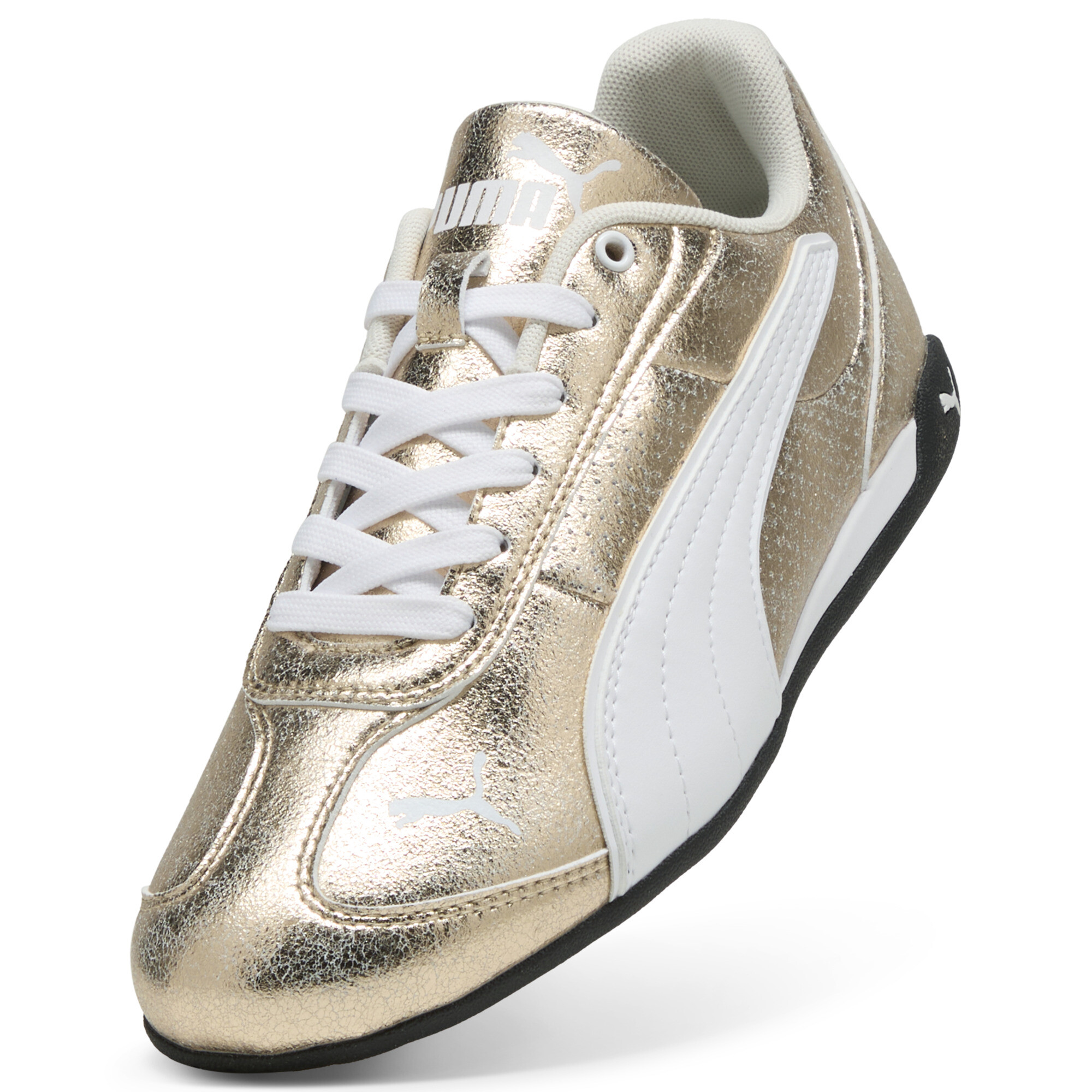 PUMA Replicatch Metallic Whisper sneakers voor Dames, Wit/Goud, Maat 36 thumbnail 2