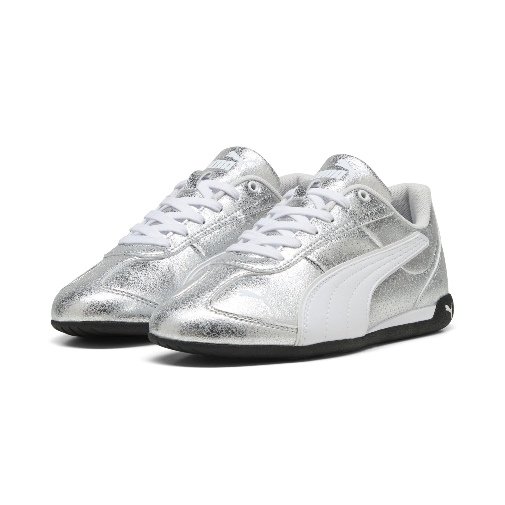 PUMA Replicatch Metallic Whisper sneakers voor Dames, Wit/Zilver, Maat 36 thumbnail 7