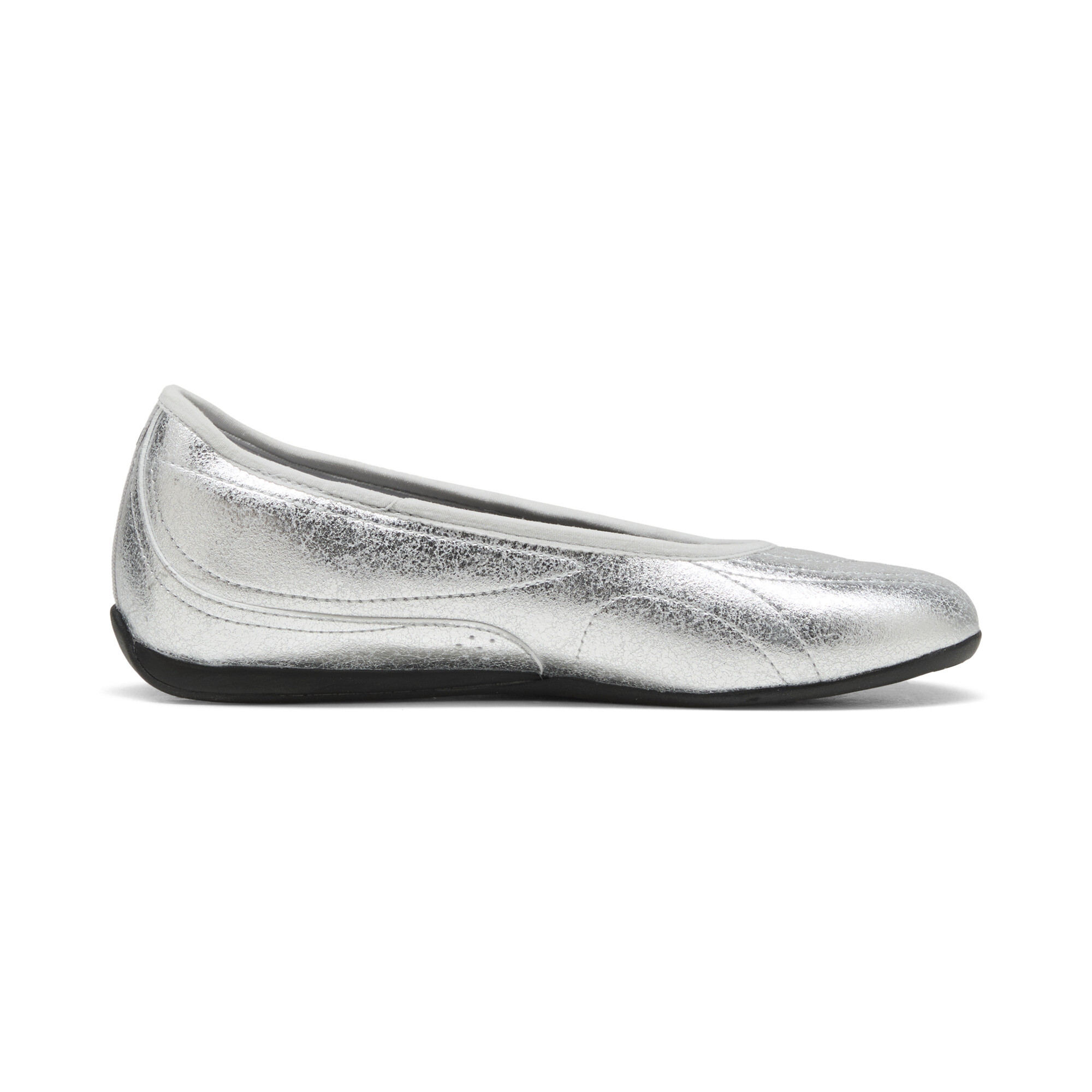 PUMA Catch Metallic Whisper ballerina's voor Dames, Zwart/Zilver, Maat 35,5 thumbnail 3