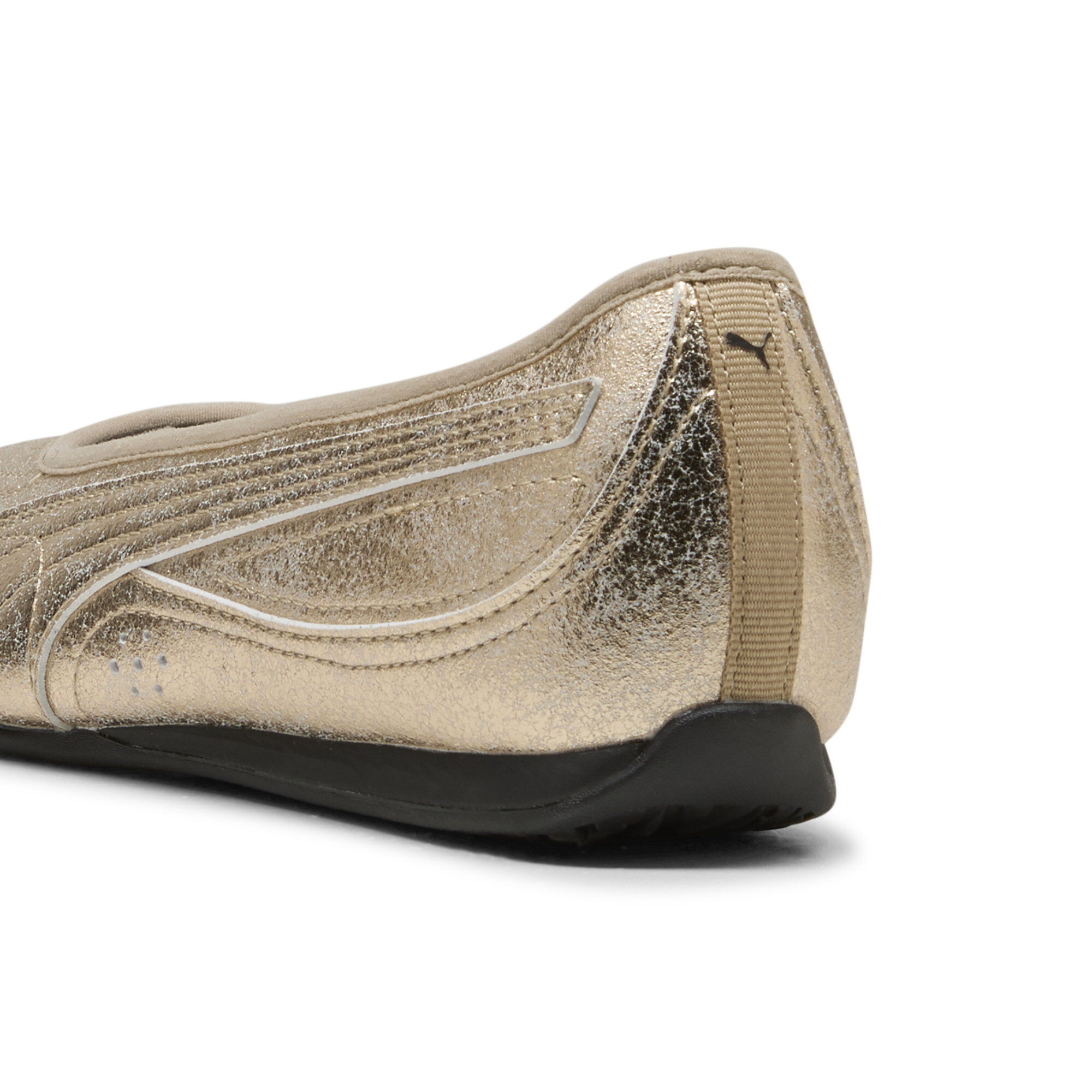 PUMA Catch Metallic Whisper ballerina's voor Dames, Zwart/Goud, Maat 37,5 thumbnail 5