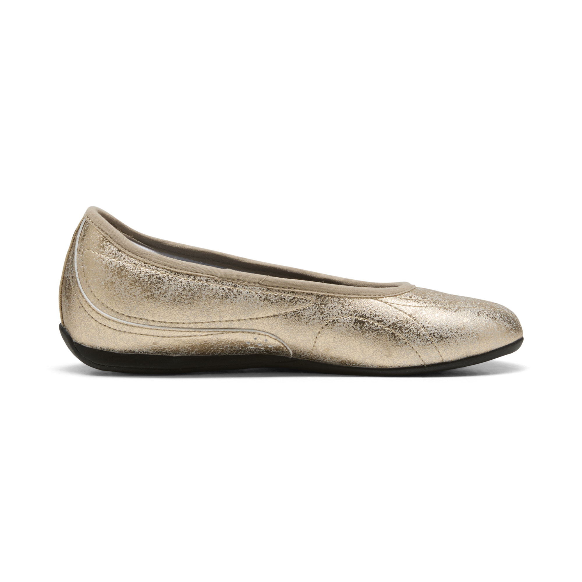 PUMA Catch Metallic Whisper ballerina's voor Dames, Zwart/Goud, Maat 37,5 thumbnail 3