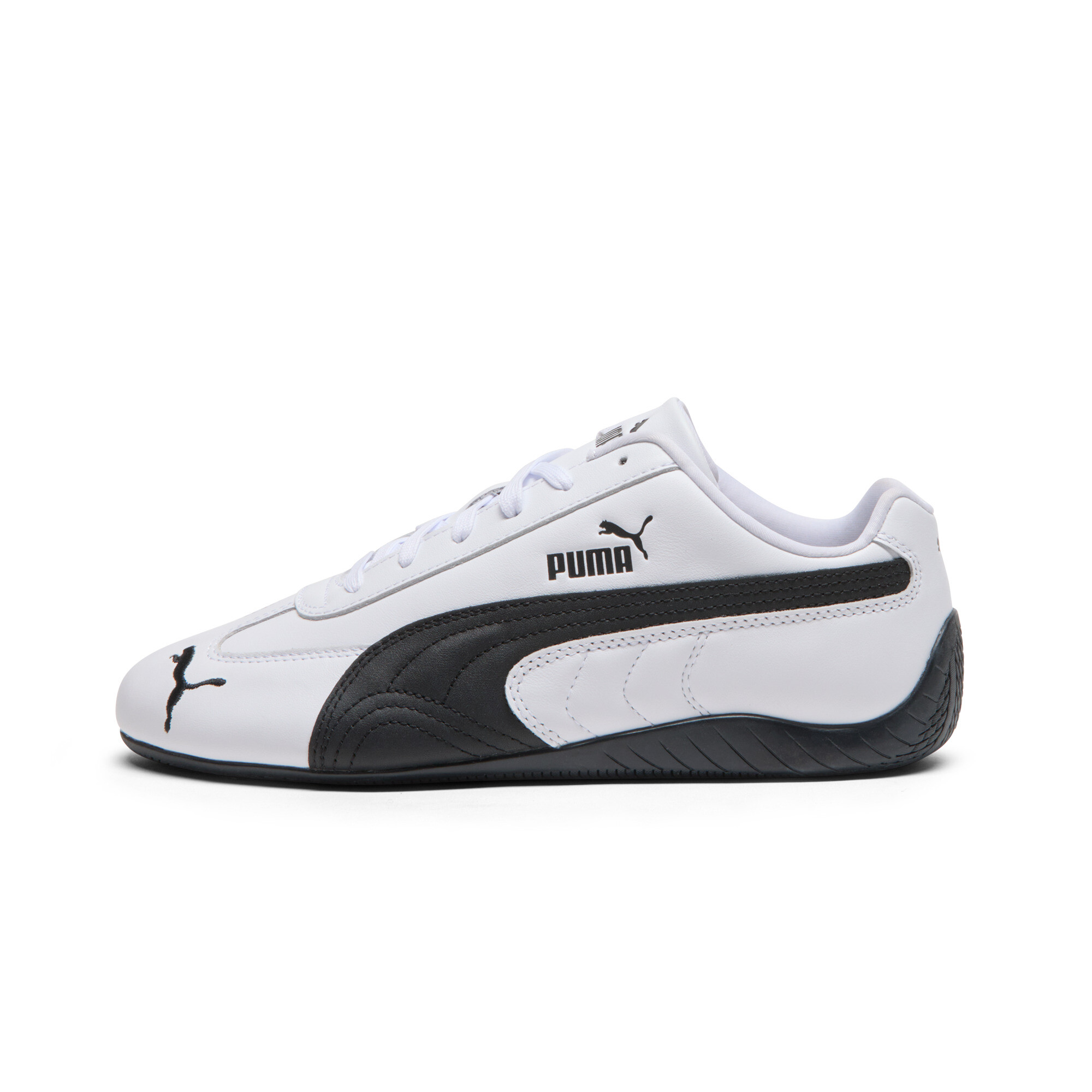 PUMA Speedcat Full Leather Women Shoes in White/Black - 405910_03