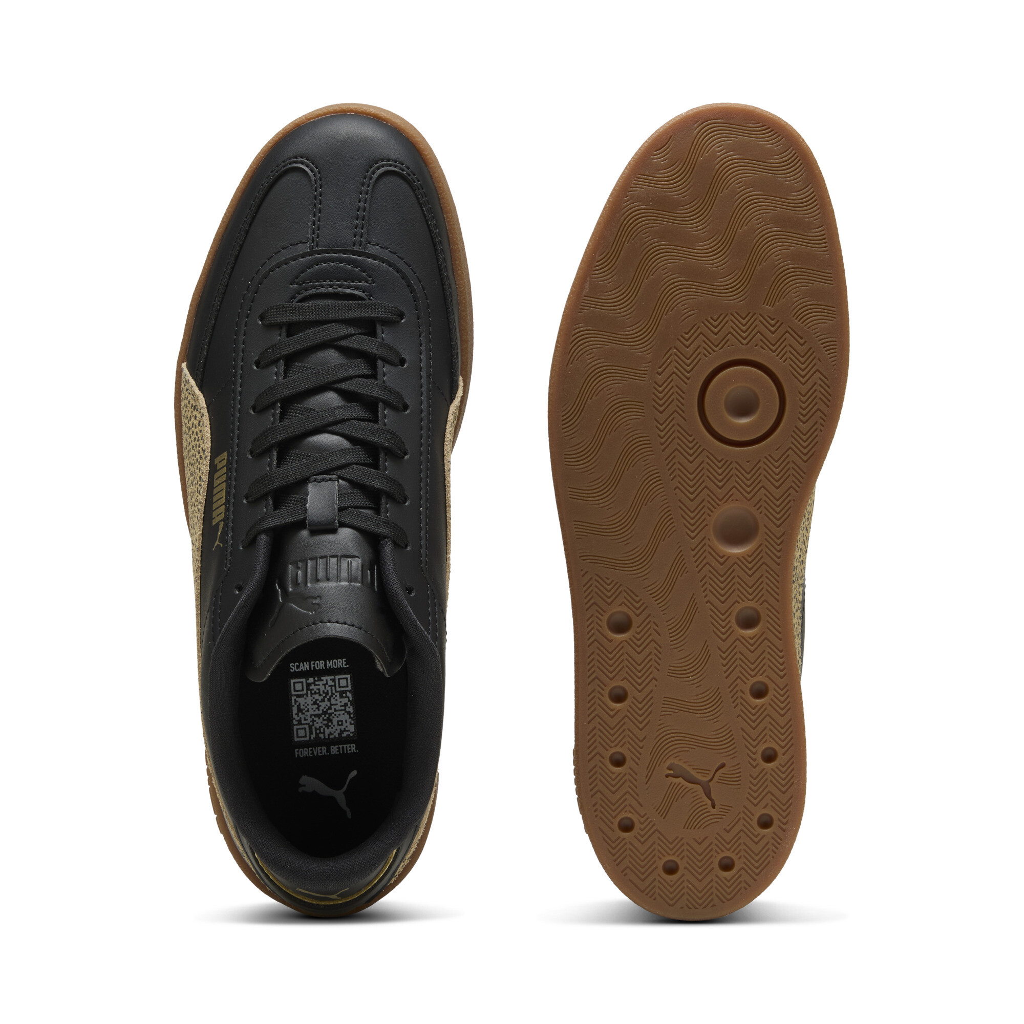 PUMA Club II Era Topcat sneakers voor Dames, Roze/Zwart/Bruin, Maat 42 thumbnail 4