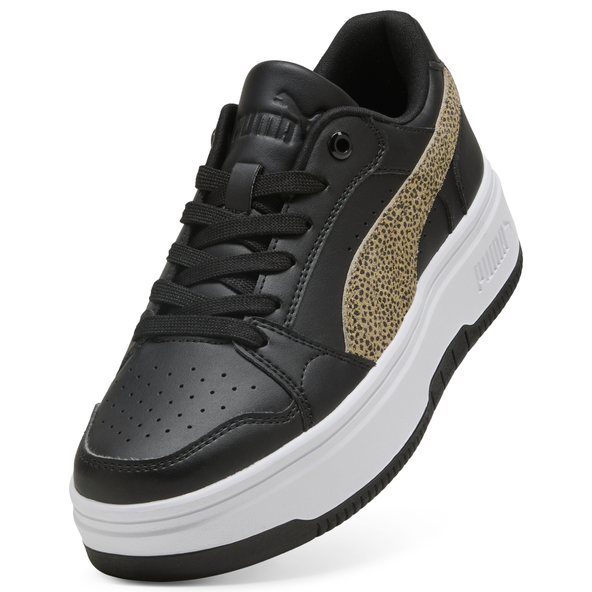 PUMA Rebound Femme Topcat lage sneakers voor Dames, Roze/Zwart/Wit, Maat 40,5 thumbnail 2