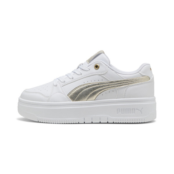 Zapatillas PUMA Rebound Femme Low Metallic Whisper para Mujer En Blanco/Alpine Snow/Dorado