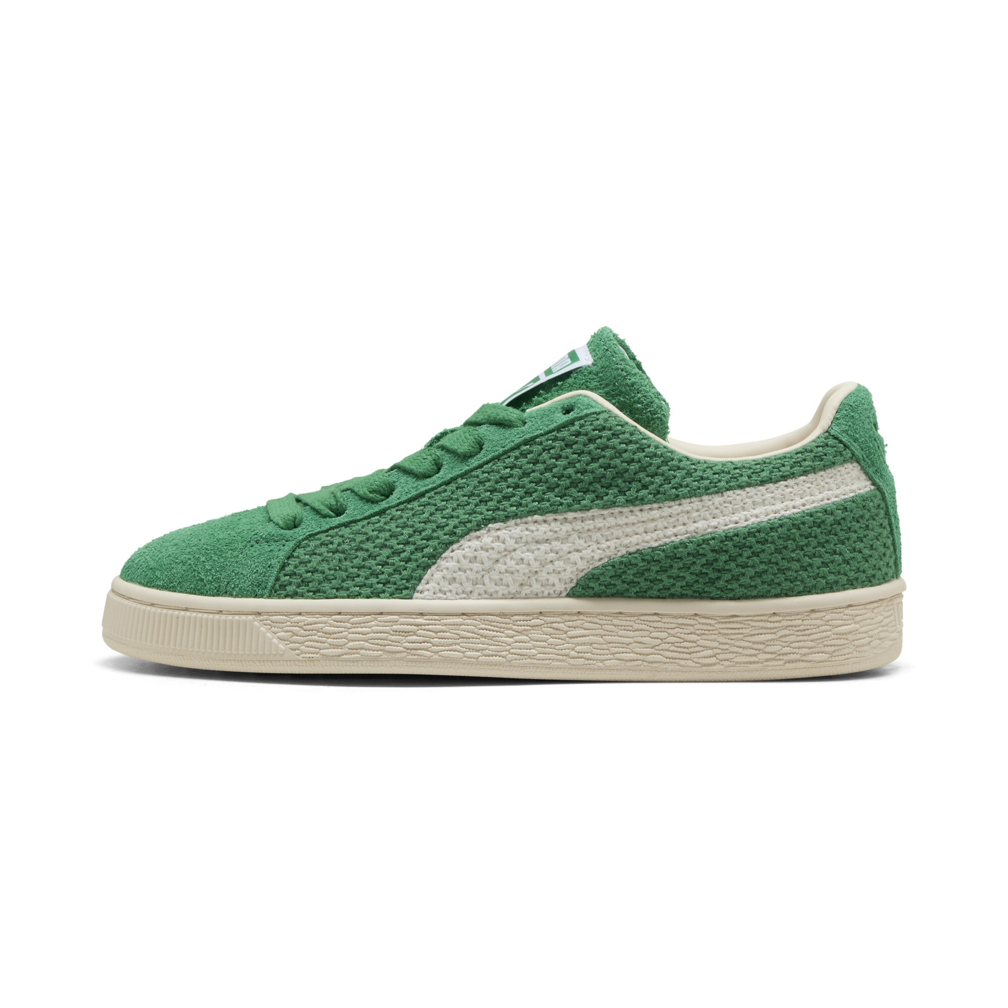 PUMA Suede Crochet Sneakers in Green, Size 9
