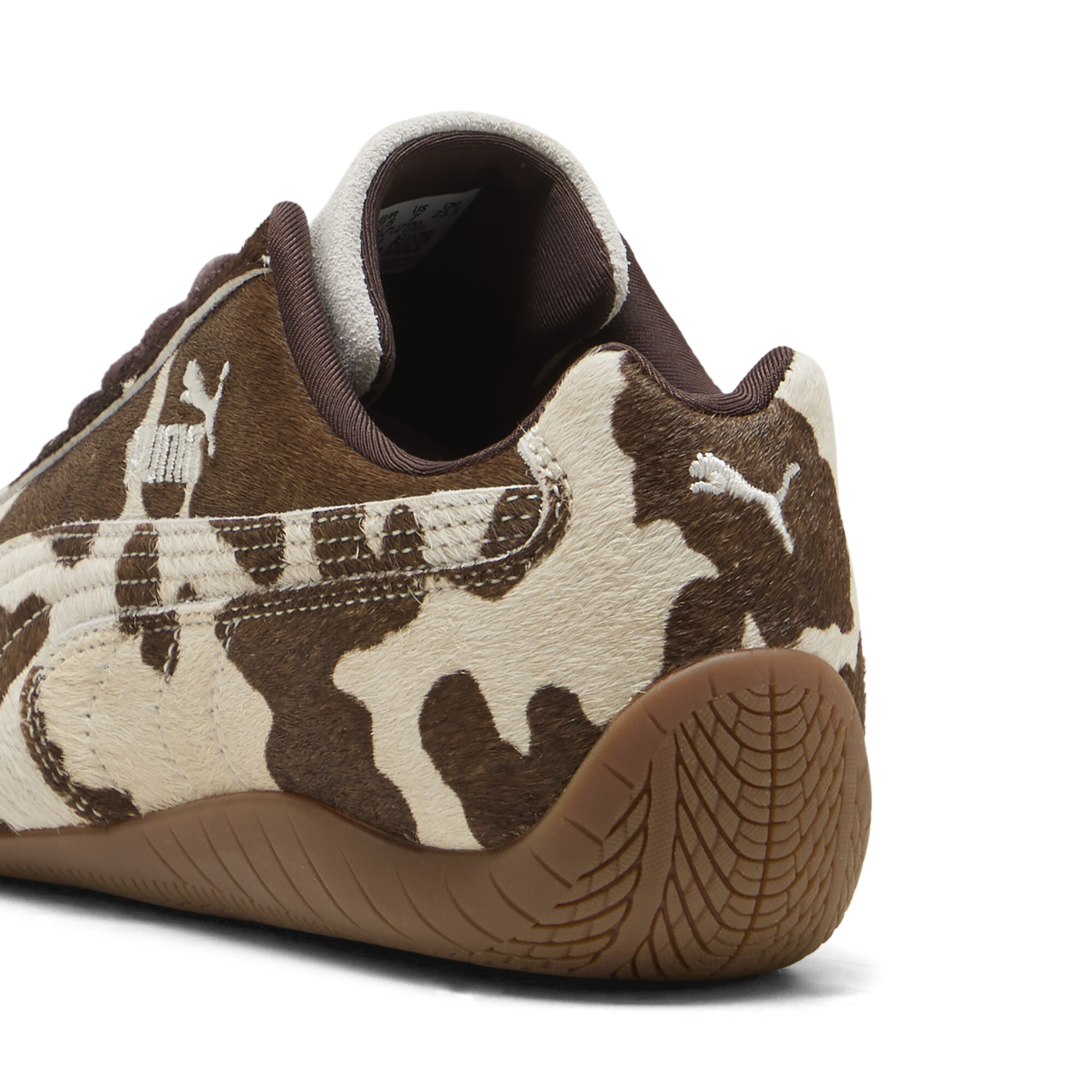 PUMA Speedcat sneakers met koeienprint voor Dames, Bruin, Maat 40 thumbnail 5