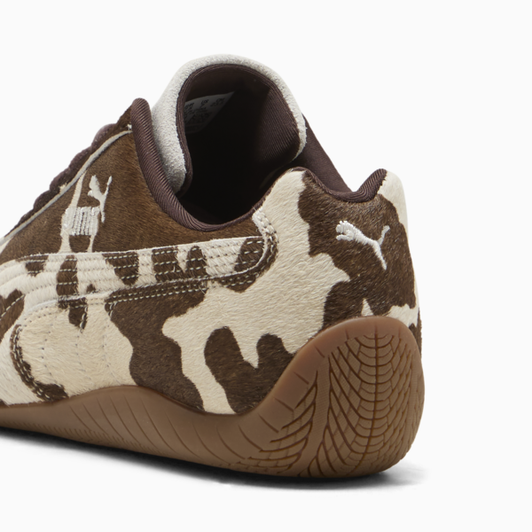 Speedcat Cow Print Sneakers Women, Chocolate Brown-Gum, large-ZAF