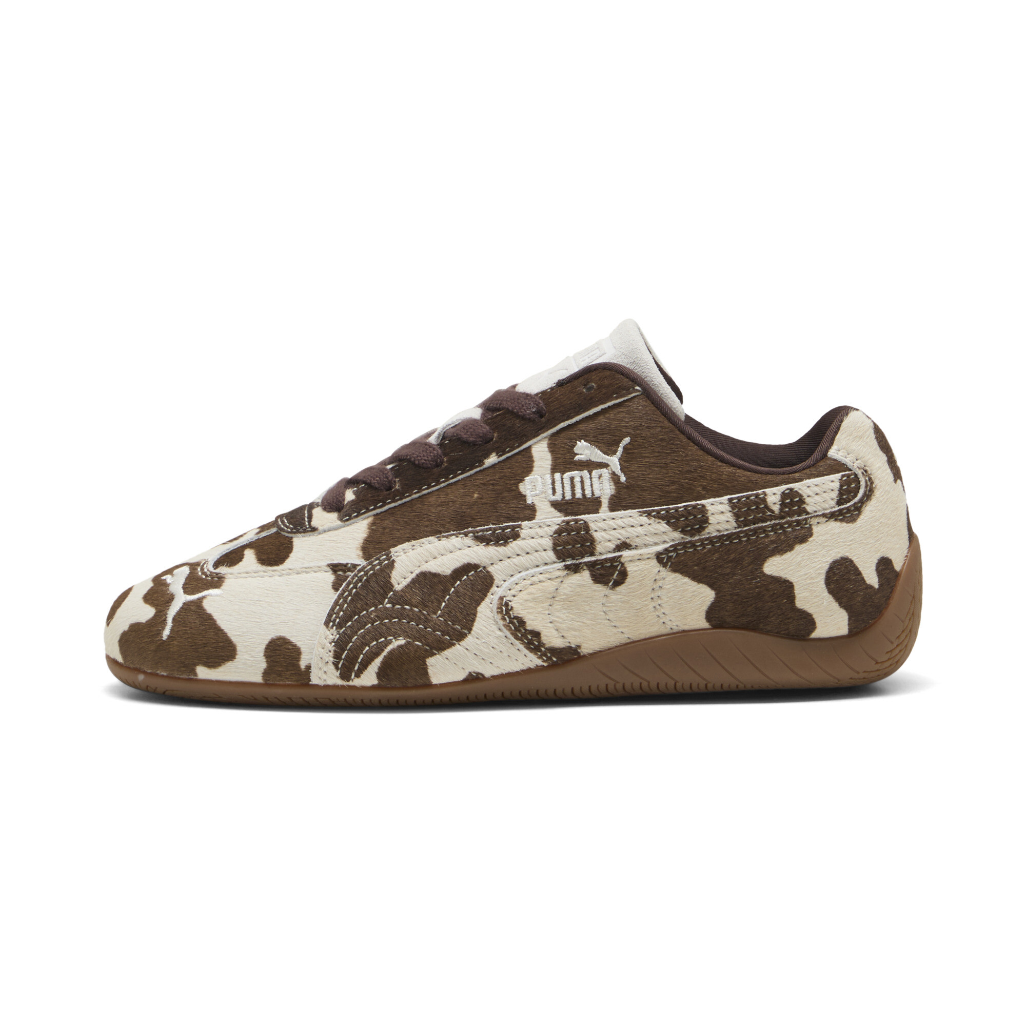 Puma Speedcat Cow Print Women's Animal Print Sneakers In Multi