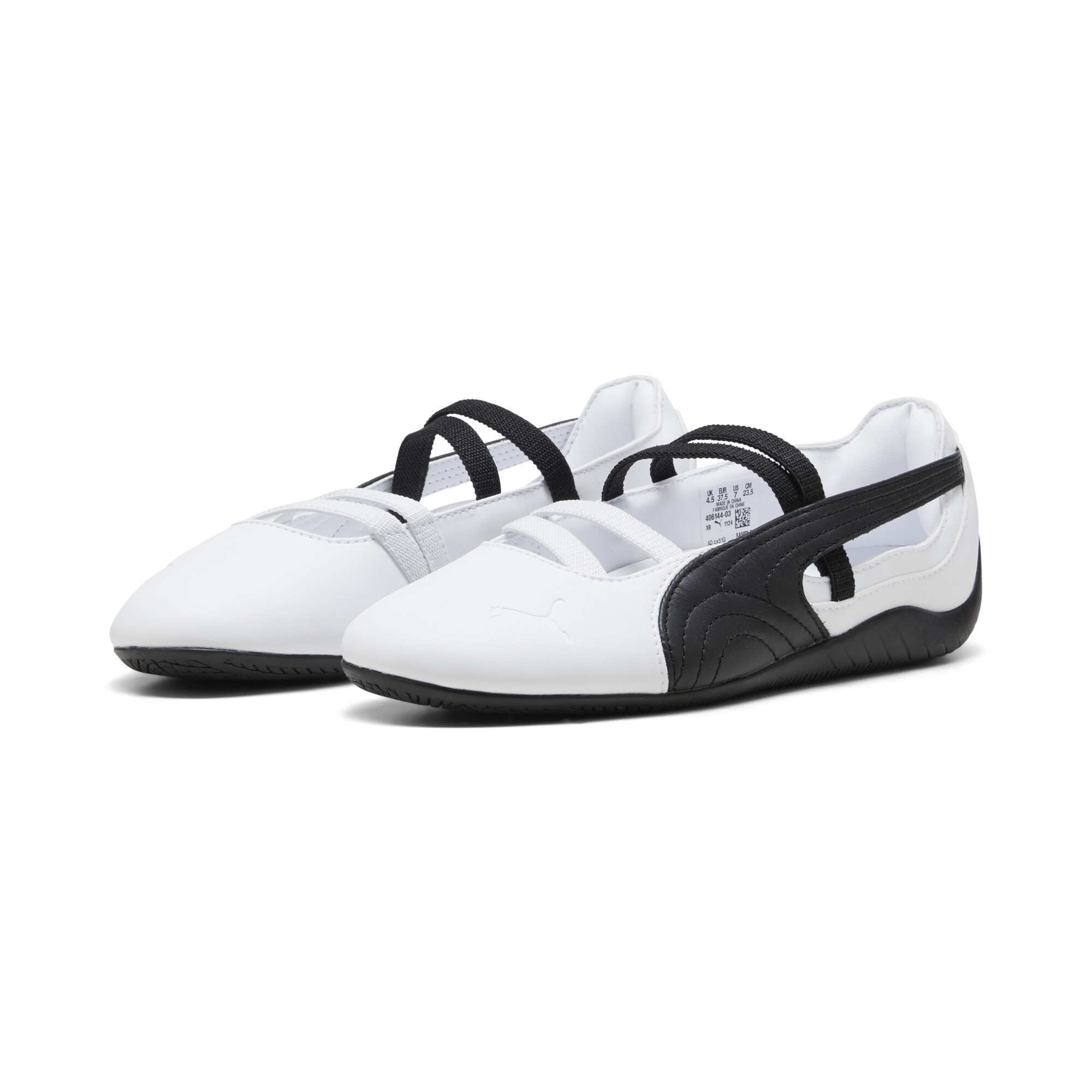 PUMA Speedcat balletsneakers voor Dames, Zwart/Wit, Maat 41 thumbnail 6