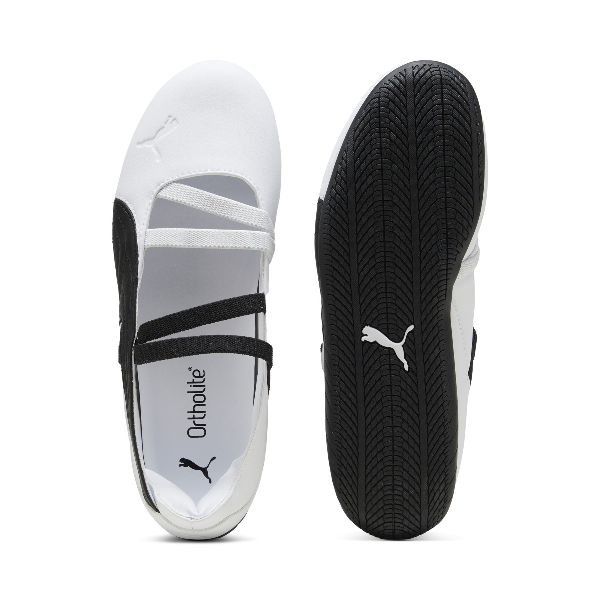 PUMA Speedcat balletsneakers voor Dames, Zwart/Wit, Maat 41 thumbnail 4