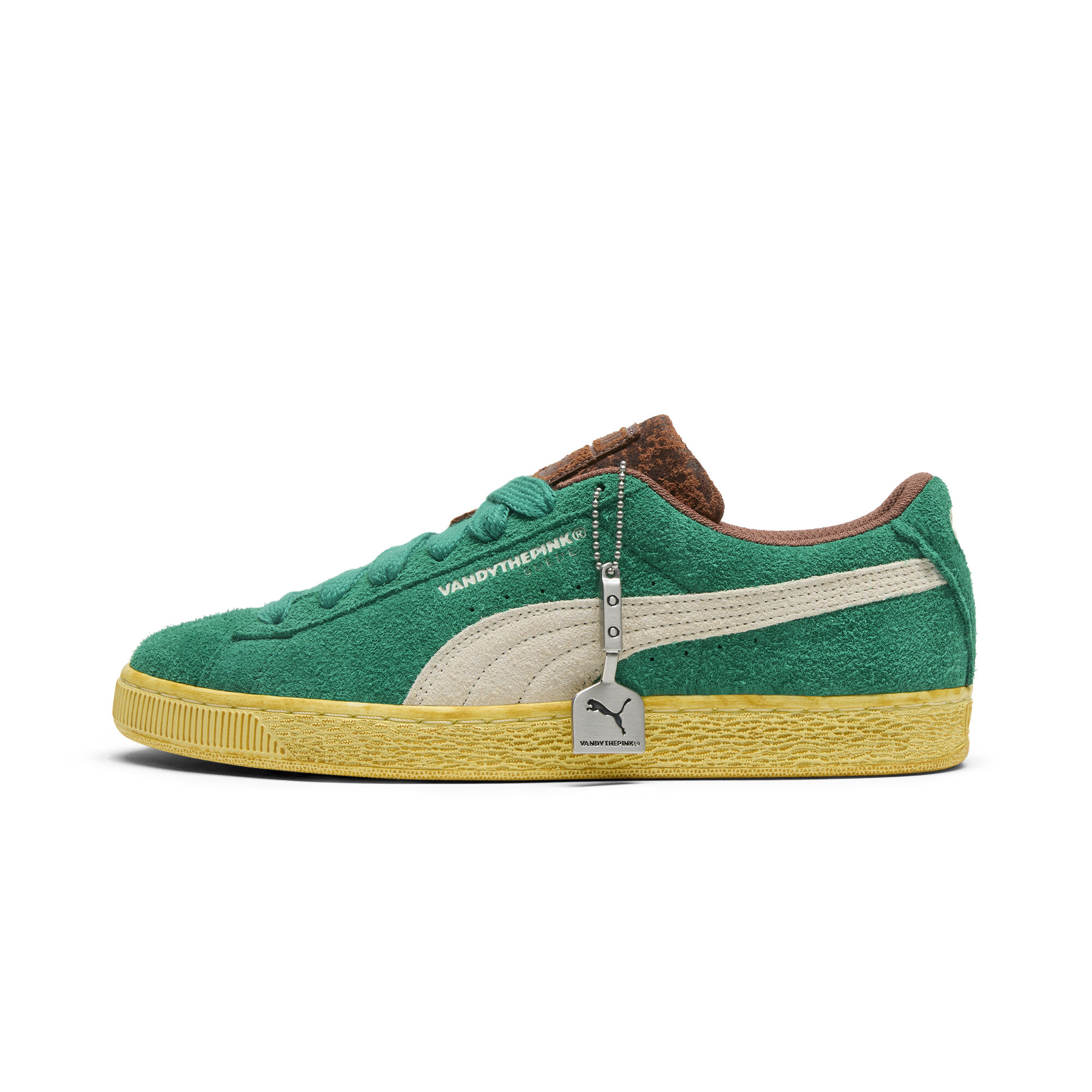 PUMA x VANDYTHEPINK Suede Sneakers in Green - 406179_01