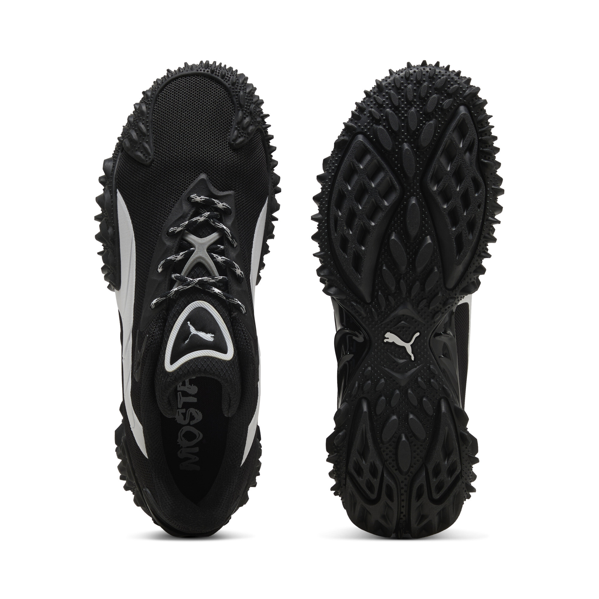 PUMA Mostro X Dots uniseks sneakers, Zwart/Wit, Maat 38 thumbnail 4