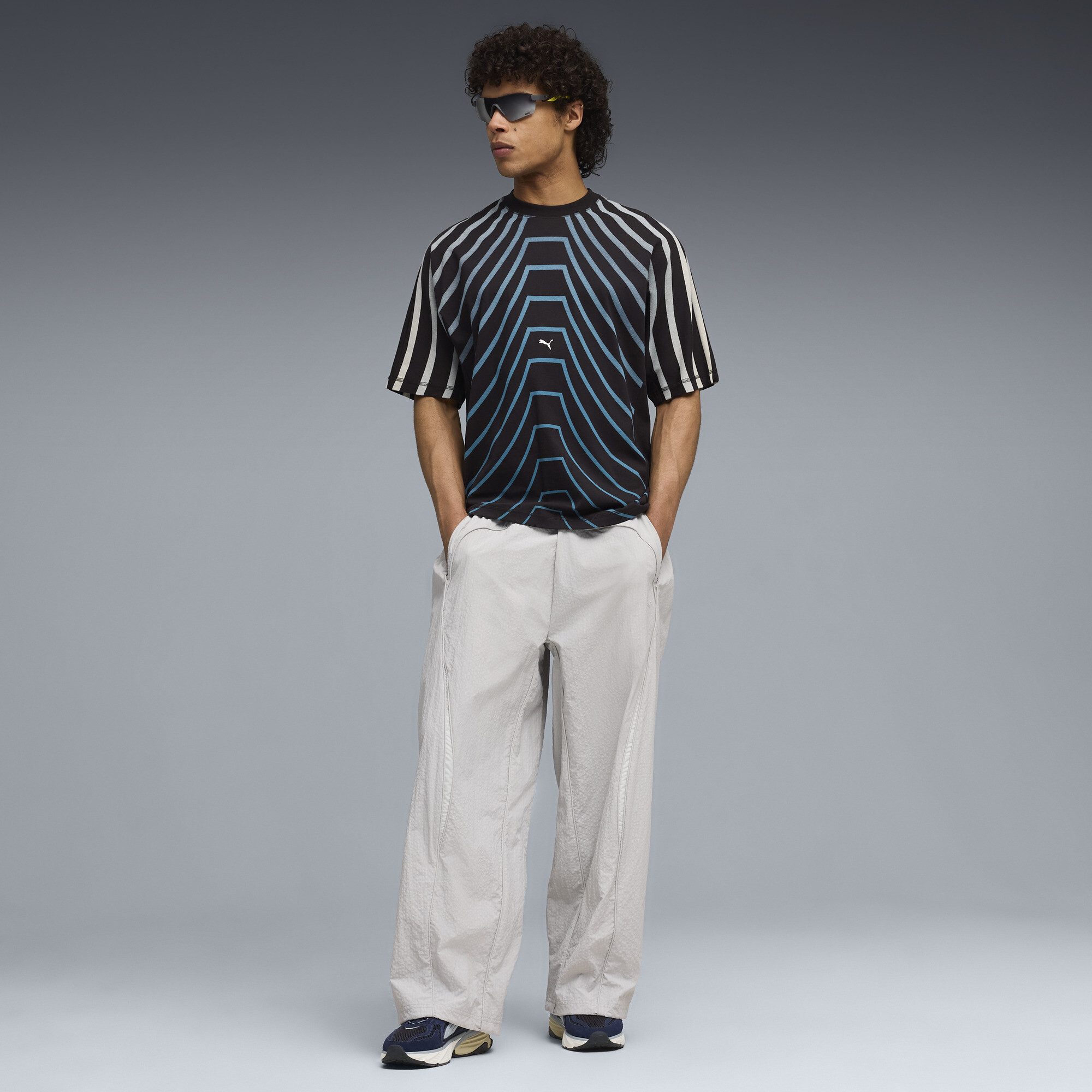 PUMA Fade sneakers uniseks, Blauw/Zwart/Grijs, Maat 39 thumbnail 7