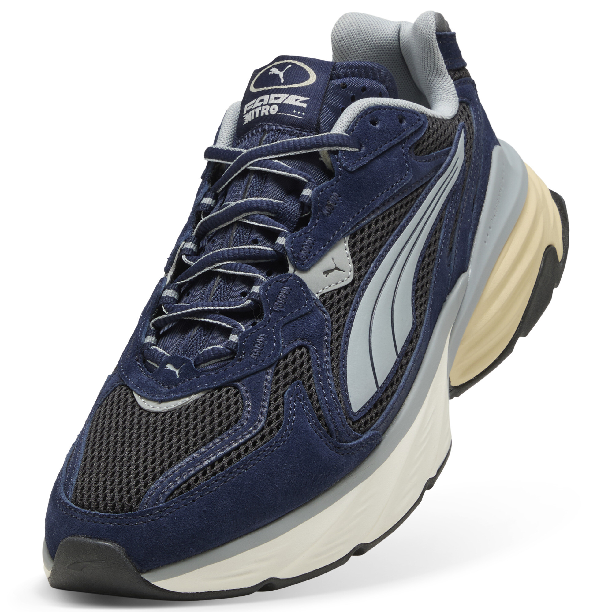 PUMA Fade sneakers uniseks, Blauw/Zwart/Grijs, Maat 39 thumbnail 2