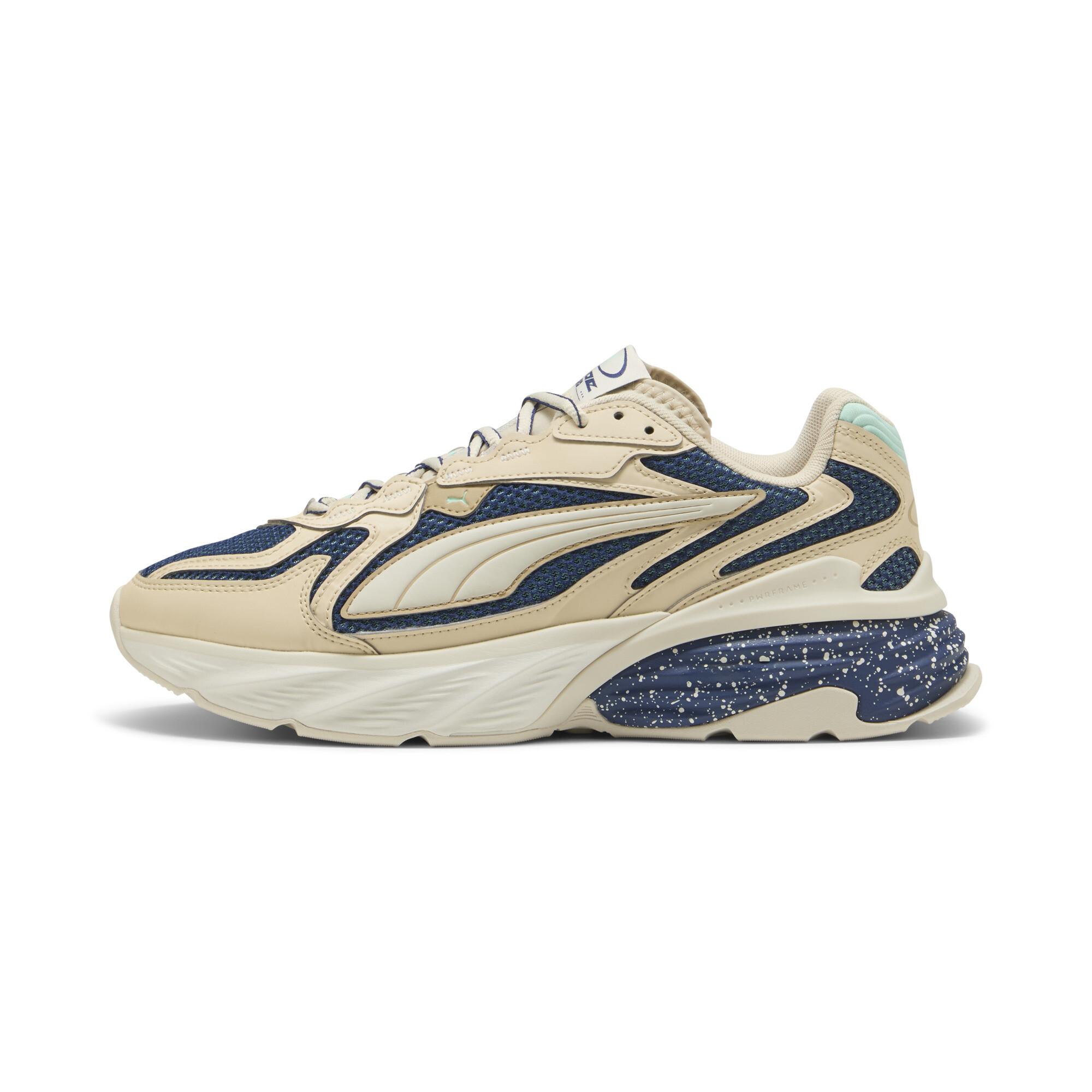 PUMA Fade Sneakers in Beige, Size 7.5