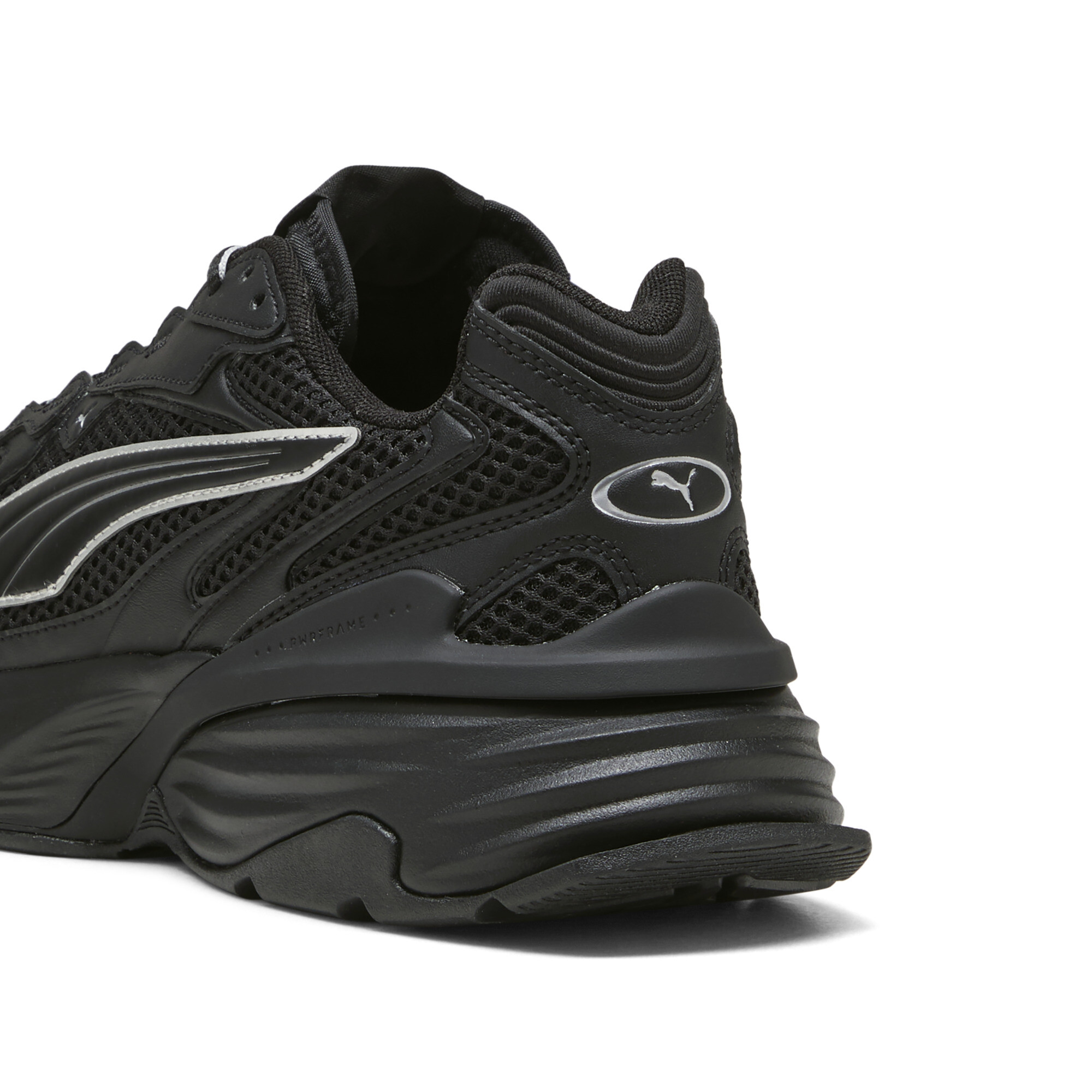 PUMA Fade sneakers uniseks, Zwart/Zilver, Maat 46 thumbnail 5