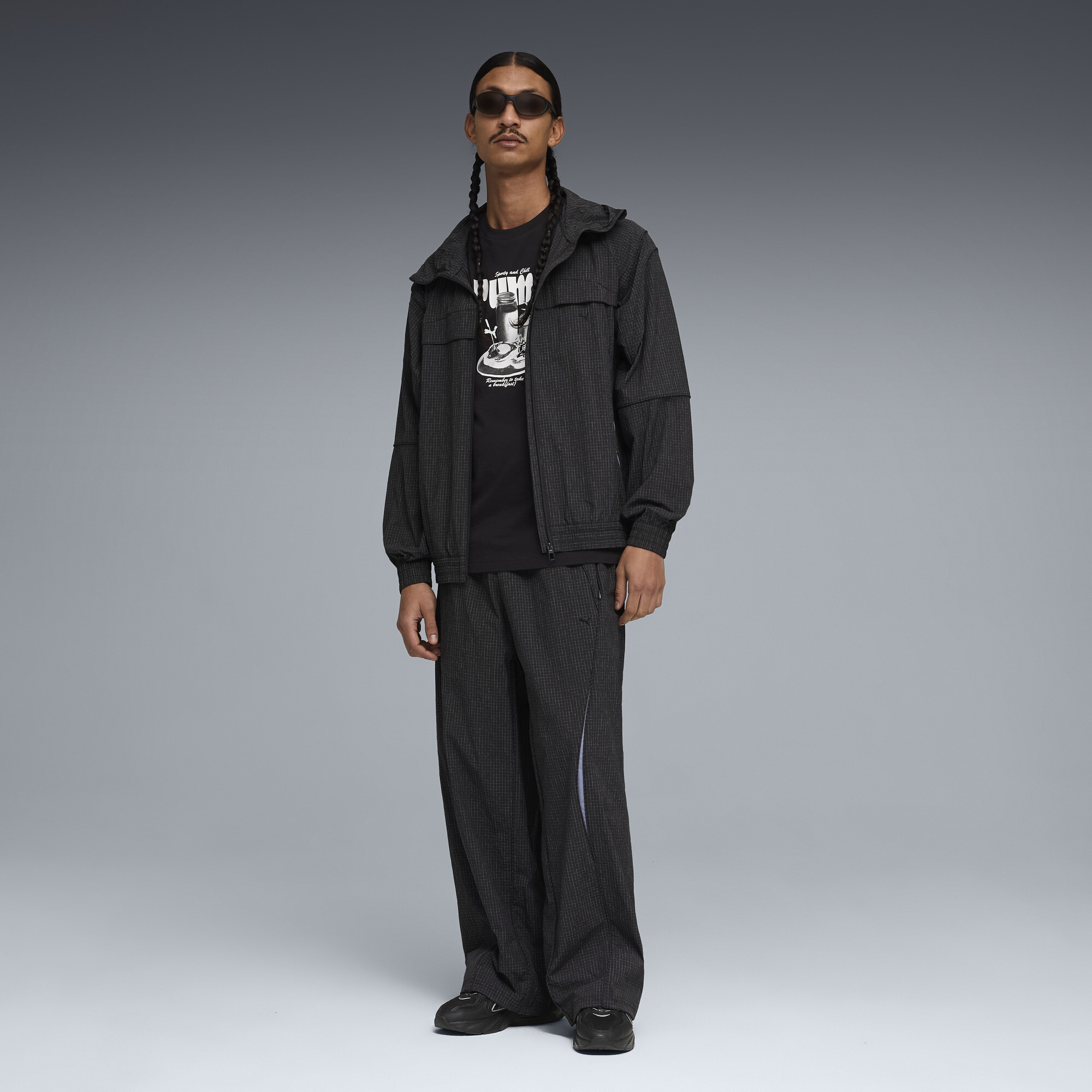 PUMA Fade sneakers uniseks, Zwart/Zilver, Maat 46 thumbnail 7