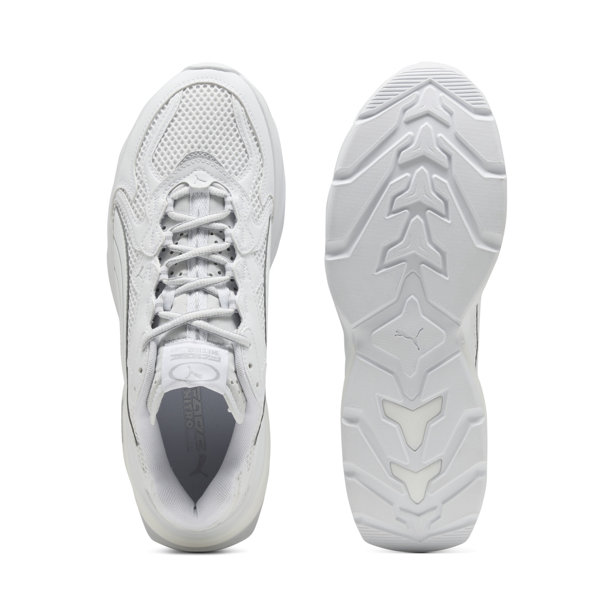 PUMA Fade sneakers uniseks, Wit/Zilver, Maat 37 thumbnail 4
