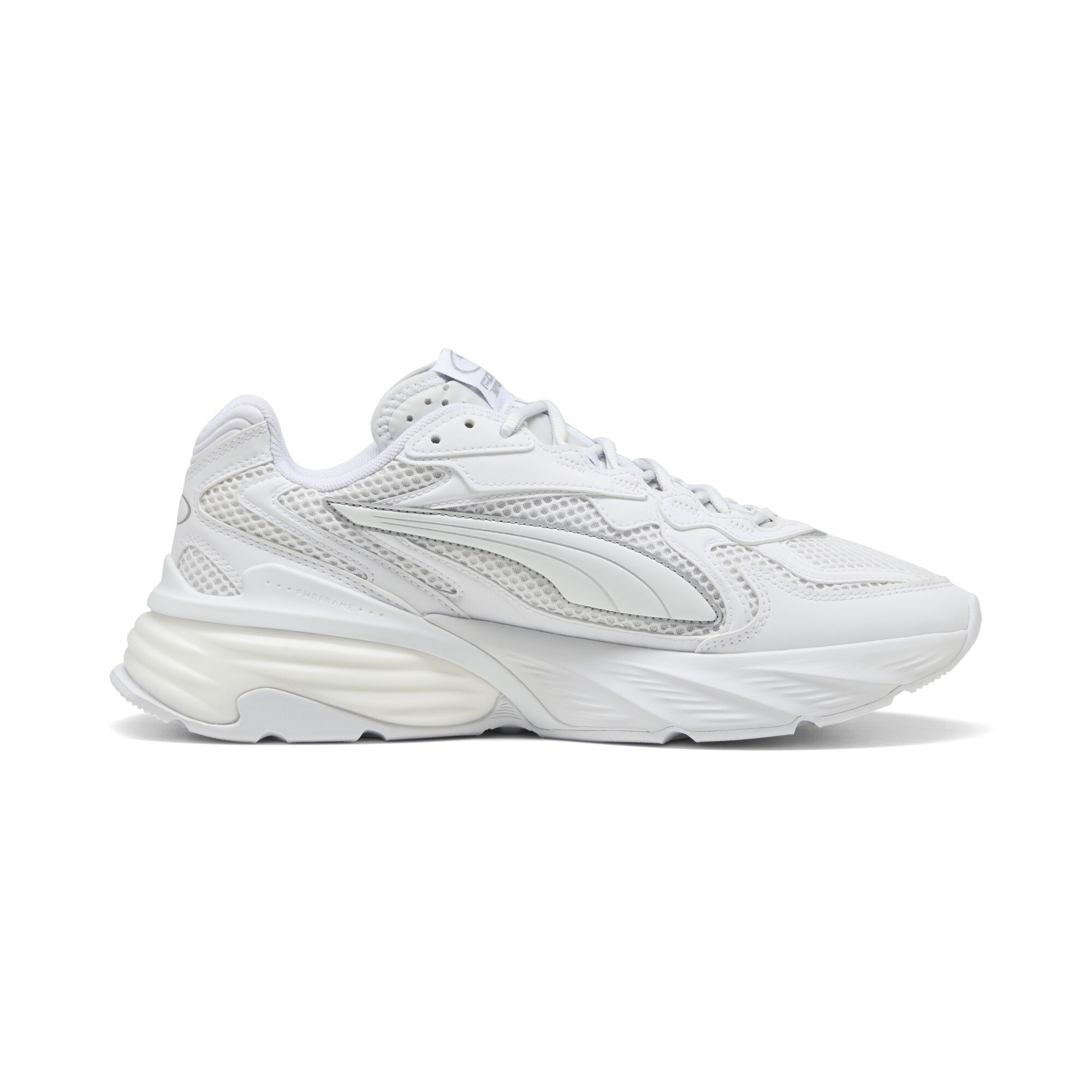 PUMA Fade sneakers uniseks, Wit/Zilver, Maat 37 thumbnail 3