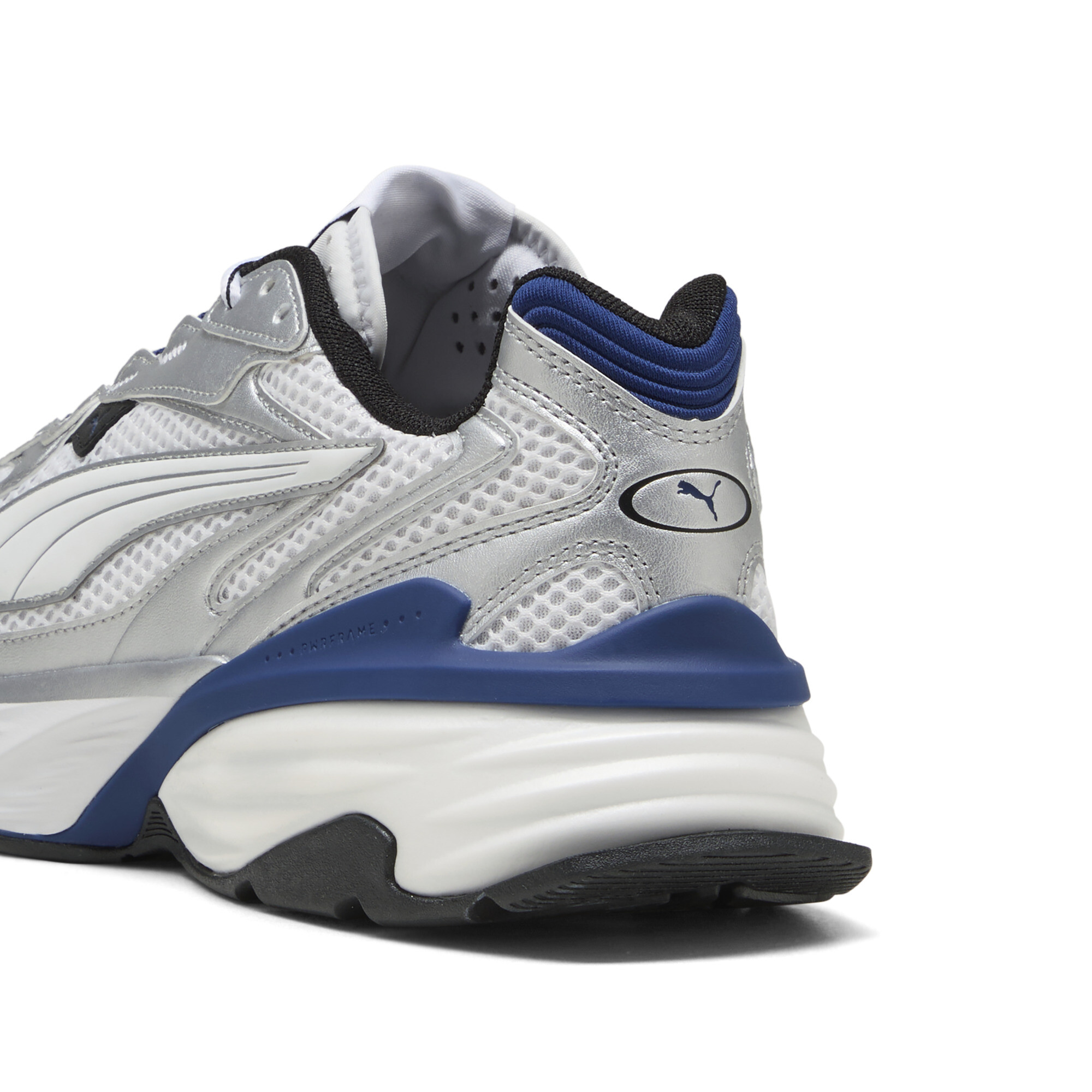 PUMA Fade sneakers uniseks, Blauw/Wit/Zilver, Maat 42 thumbnail 5