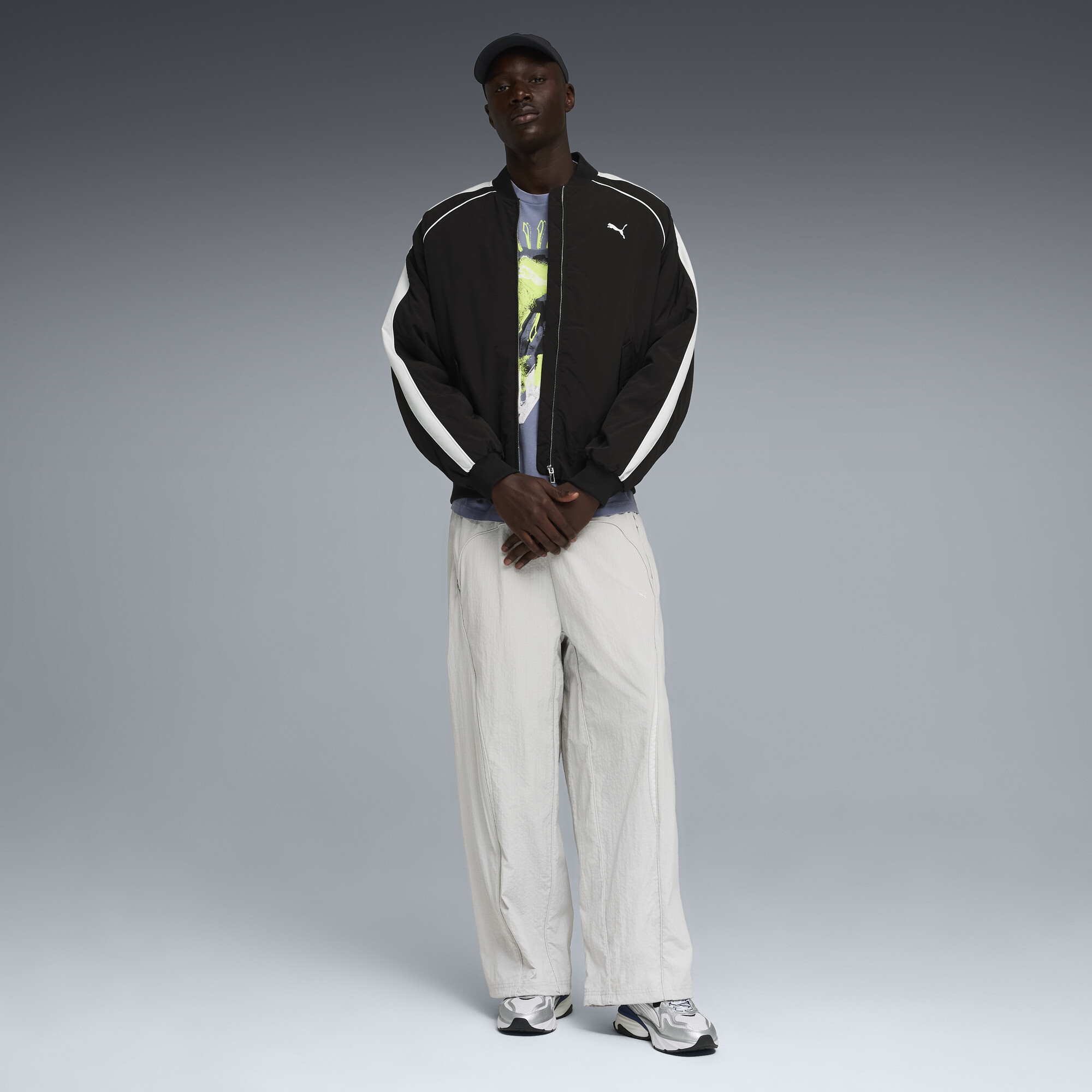 PUMA Fade sneakers uniseks, Blauw/Wit/Zilver, Maat 42 thumbnail 7