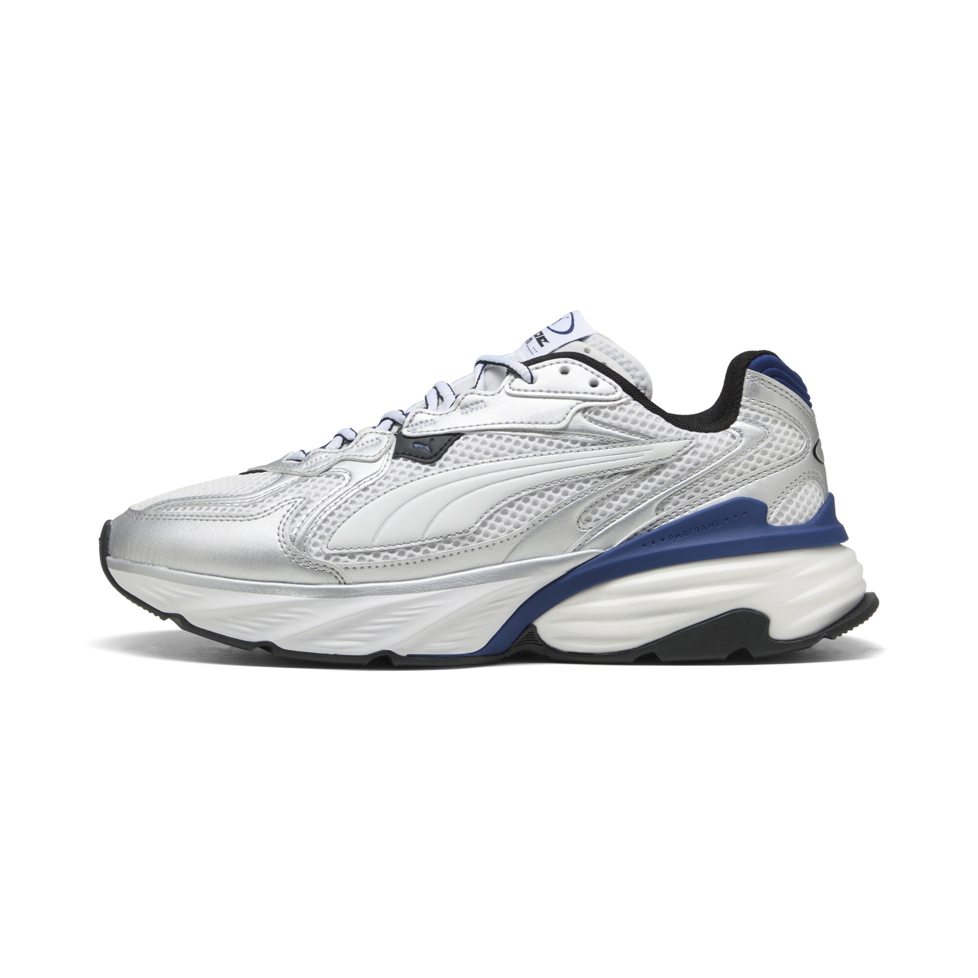 PUMA Fade sneakers uniseks, Blauw/Wit/Zilver, Maat 42