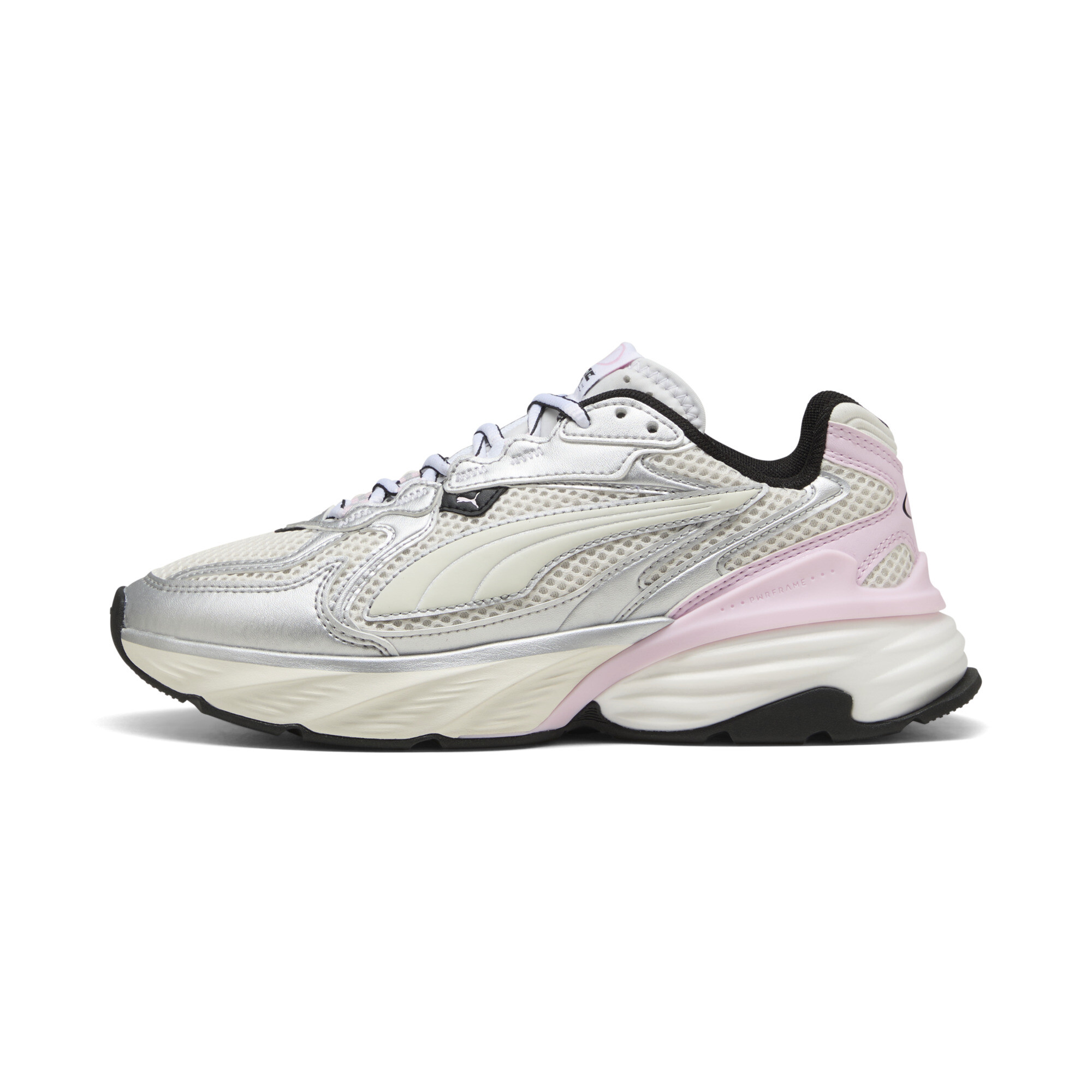 PUMA Fade sneakers uniseks, Roze/Wit/Zilver, Maat 37,5