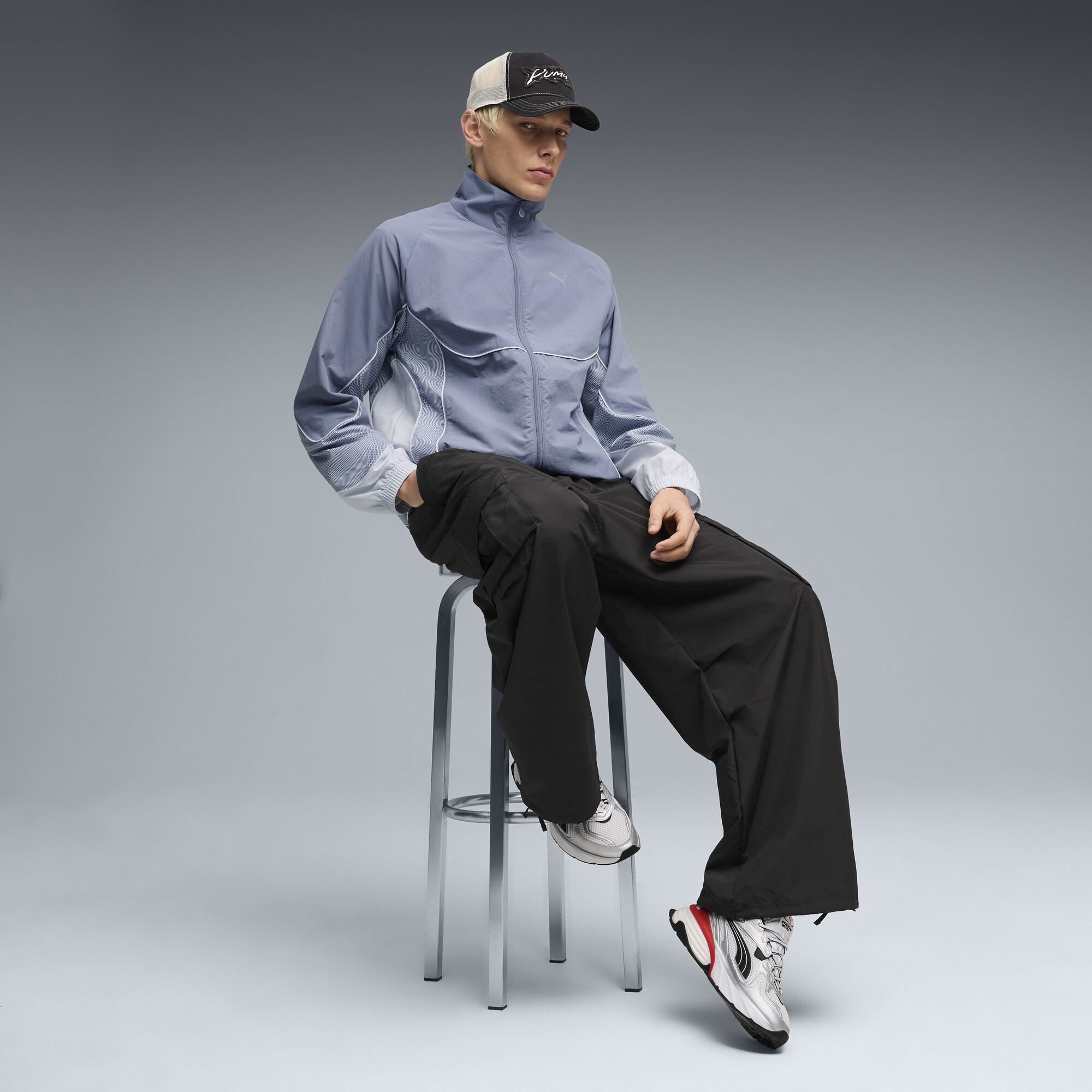 PUMA Fade sneakers uniseks, Rood/Wit/Zilver, Maat 39 thumbnail 7