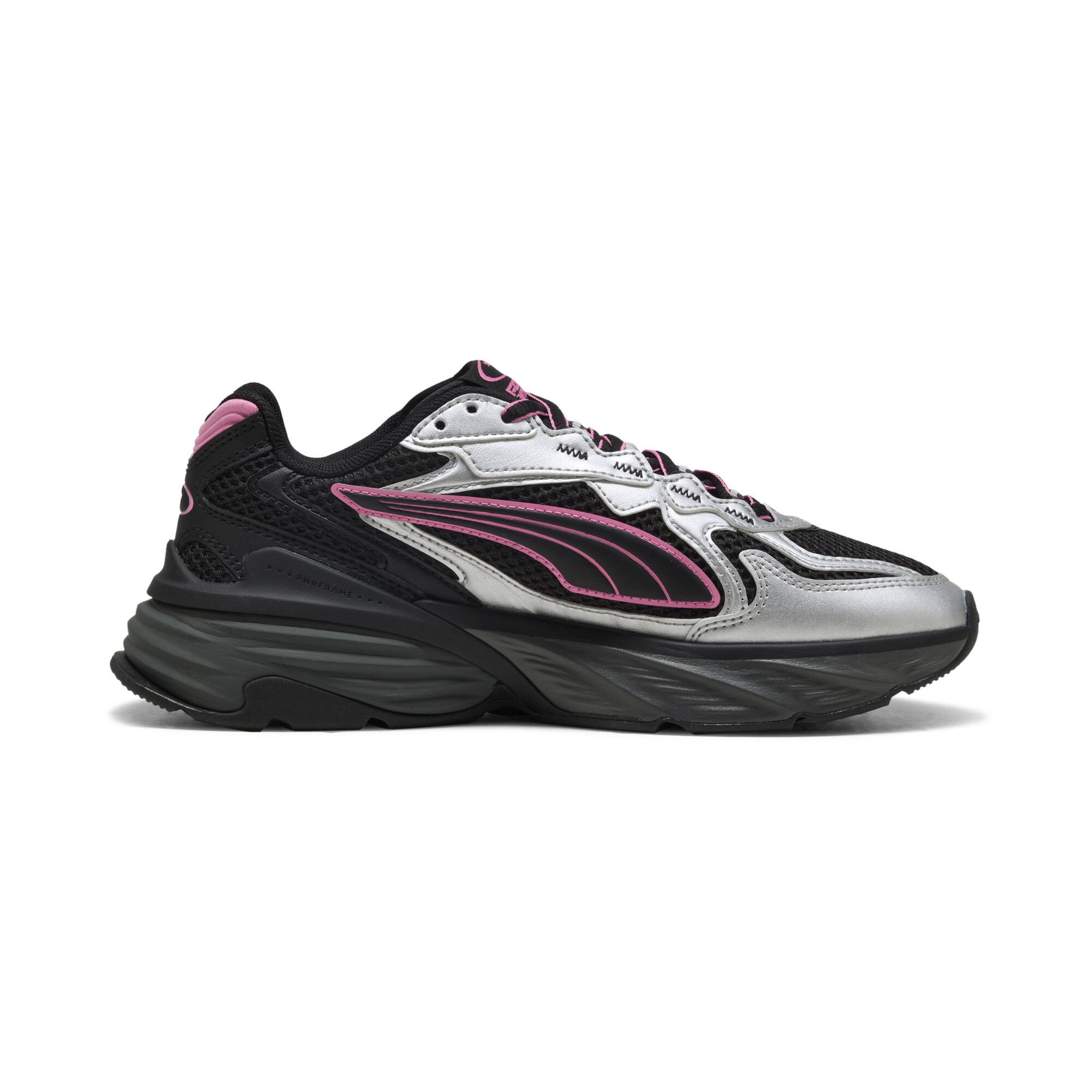 PUMA Fade sneakers uniseks, Zwart/Zilver, Maat 44,5 thumbnail 3