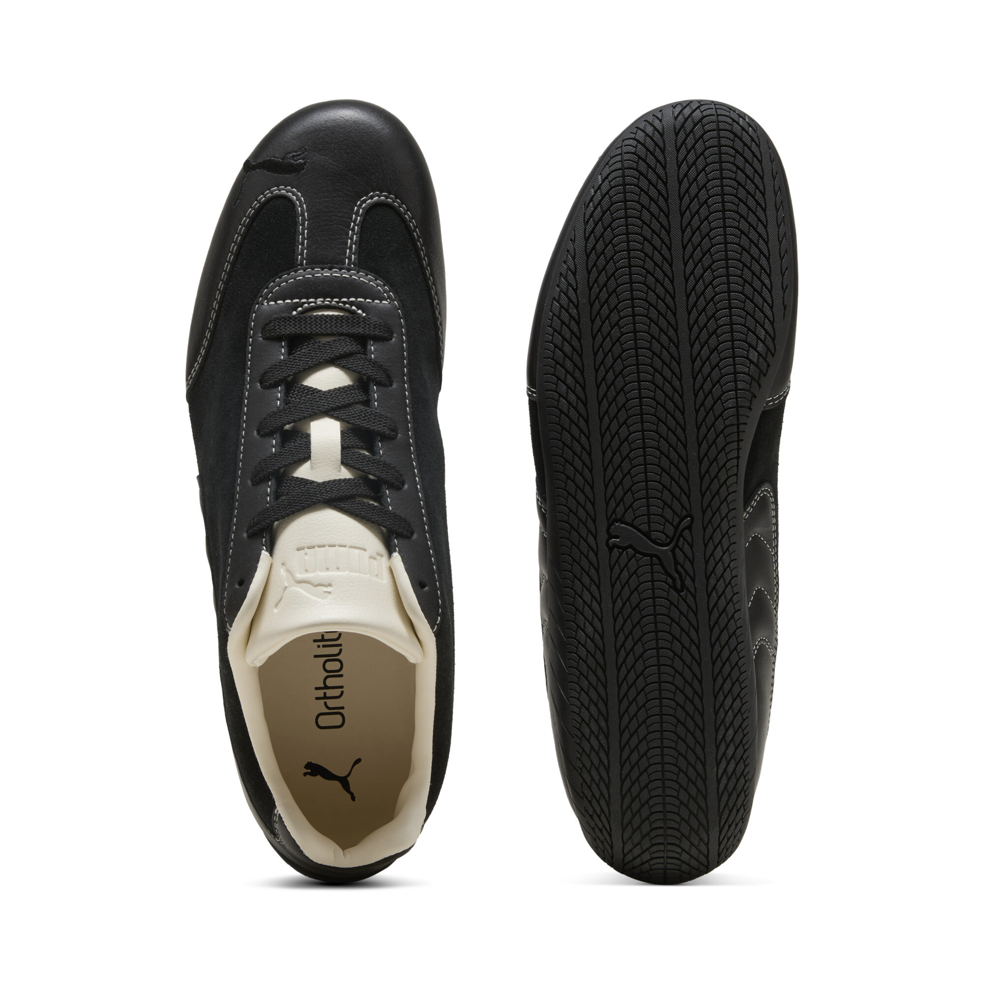 PUMA Speedcat Icons uniseks sneakers, Zwart, Maat 44 thumbnail 4