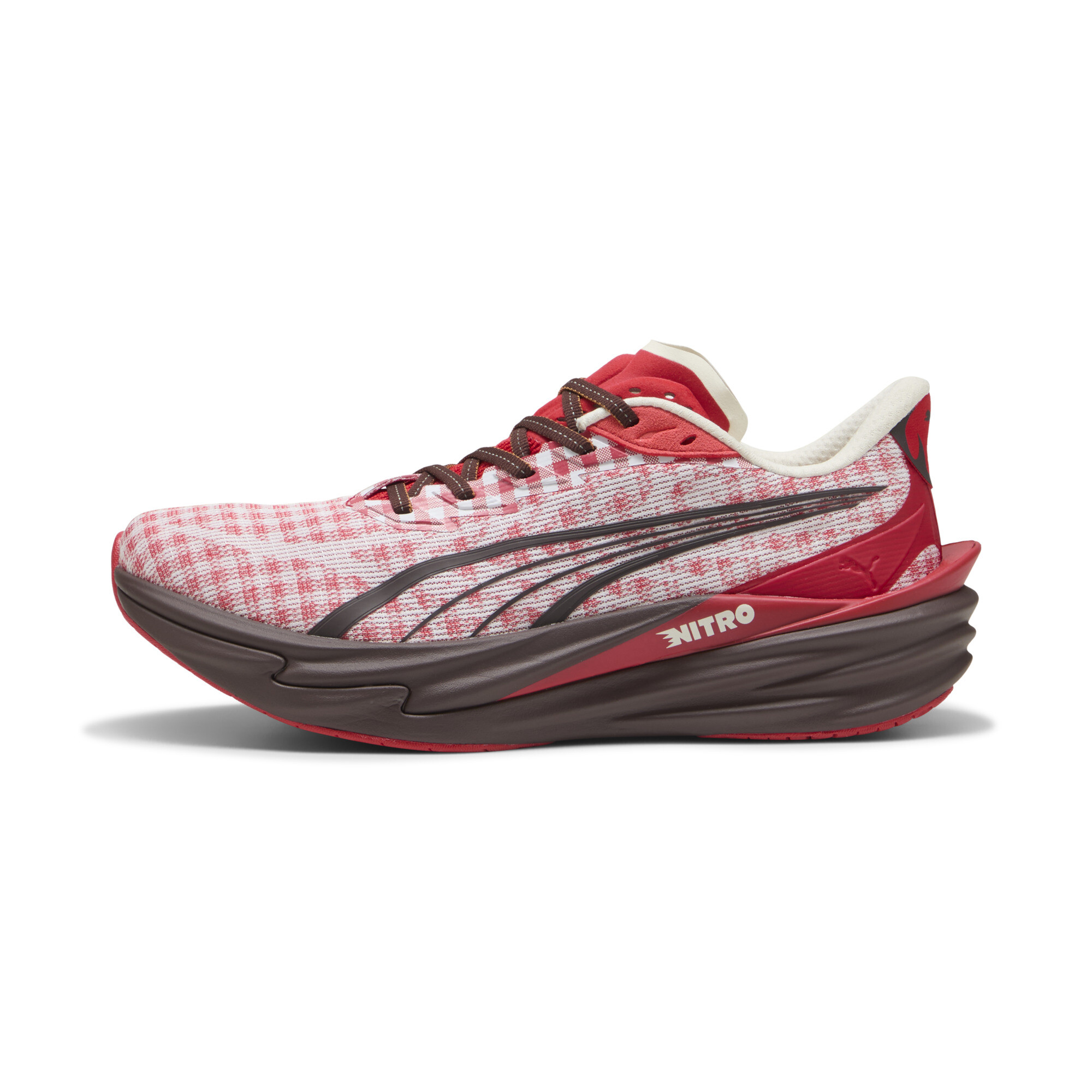 PUMA Deviate NITRO™ 4 Check Men's Sneakers in Red, Size 7