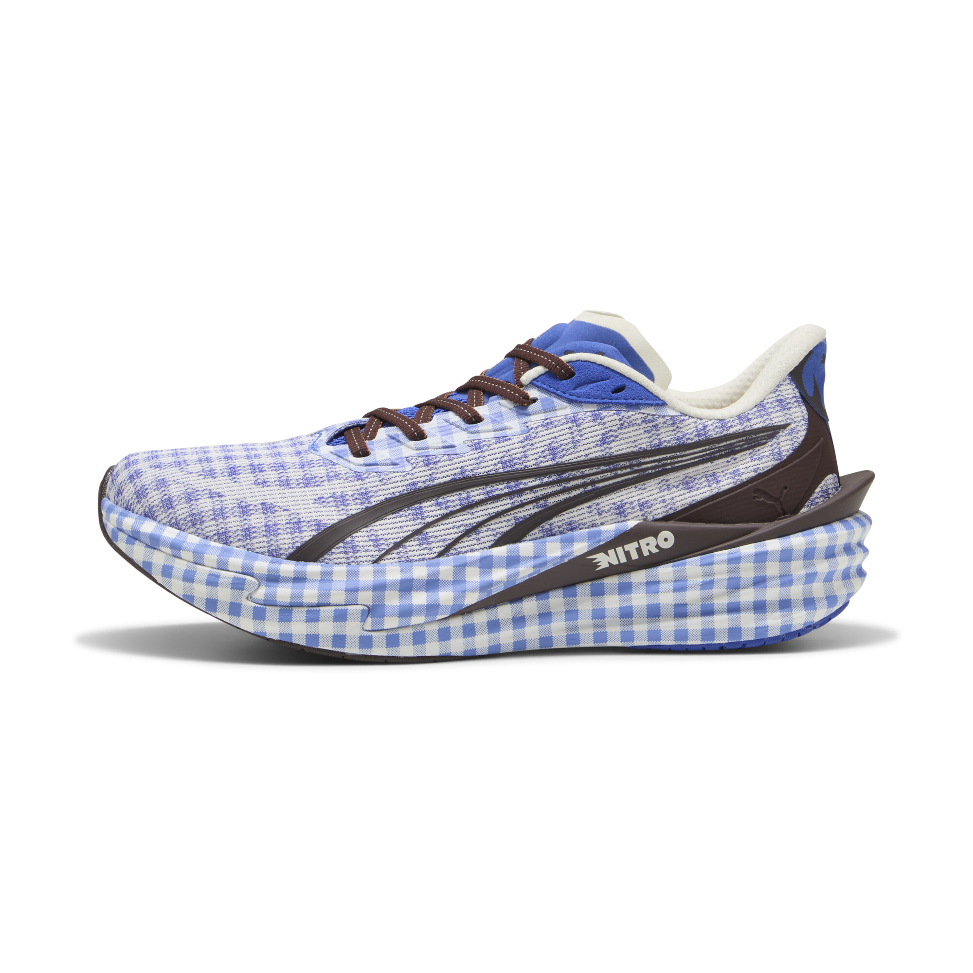 PUMA Deviate NITRO™ 4 Check Men's Sneakers in Blue, Size 10