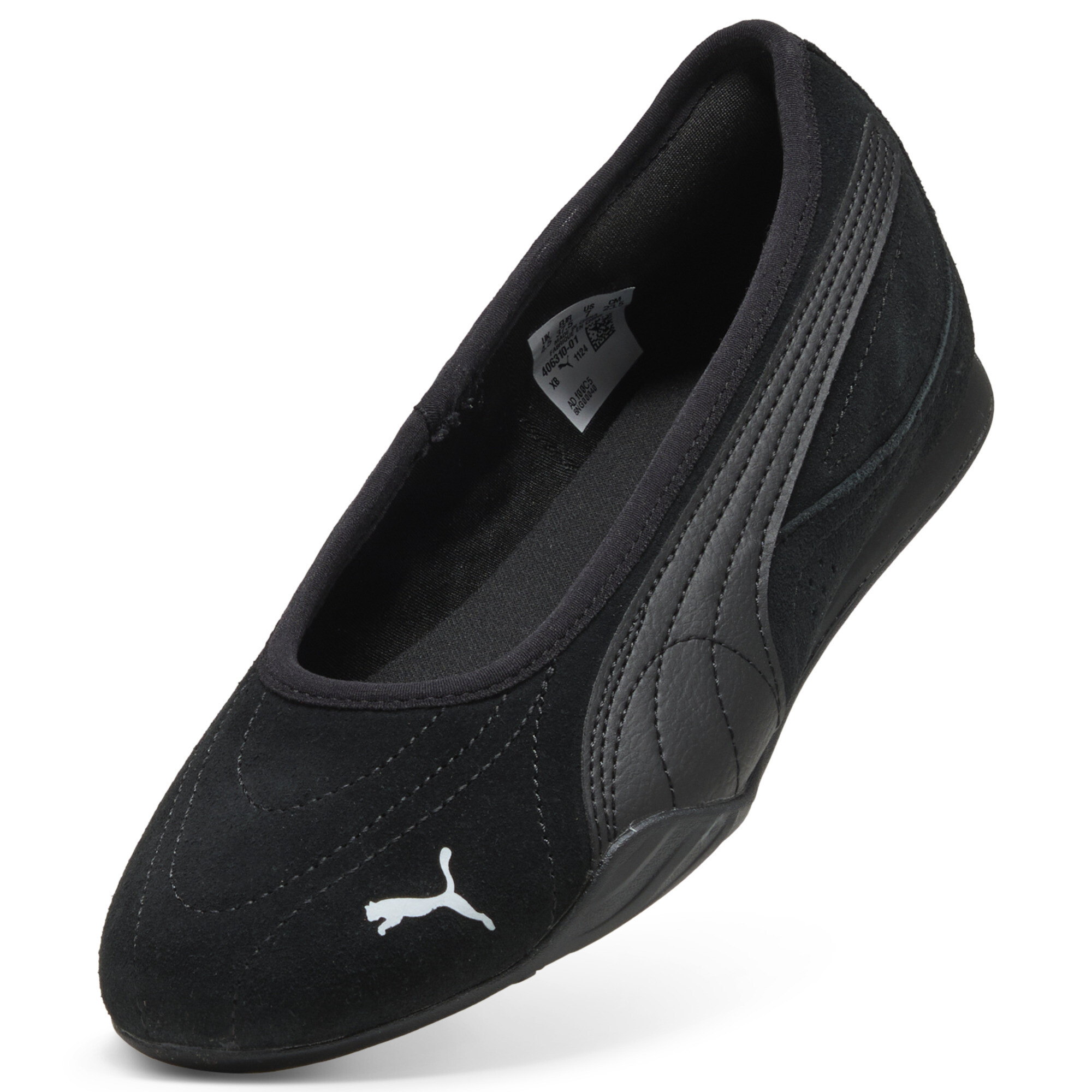 PUMA Catch Soleil ballerina's voor Dames, Zwart/Wit, Maat 40 thumbnail 2