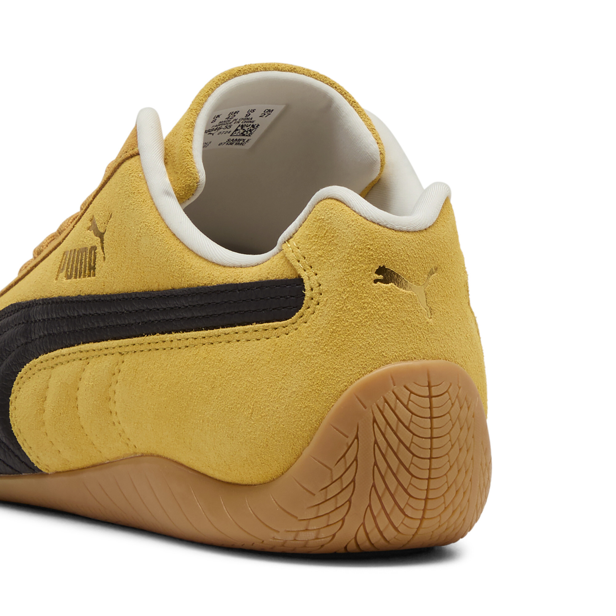PUMA Speedcat sneakers uniseks, Zwart/Geel, Maat 46 thumbnail 5