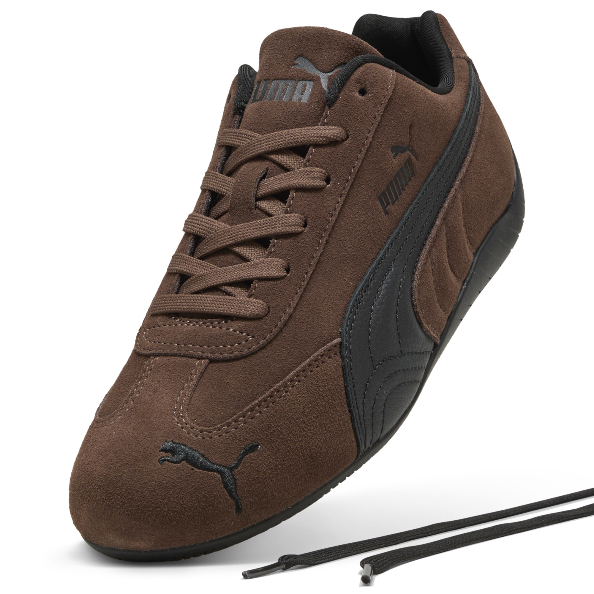 PUMA Speedcat sneakers uniseks, Zwart/Bruin, Maat 42 thumbnail 2