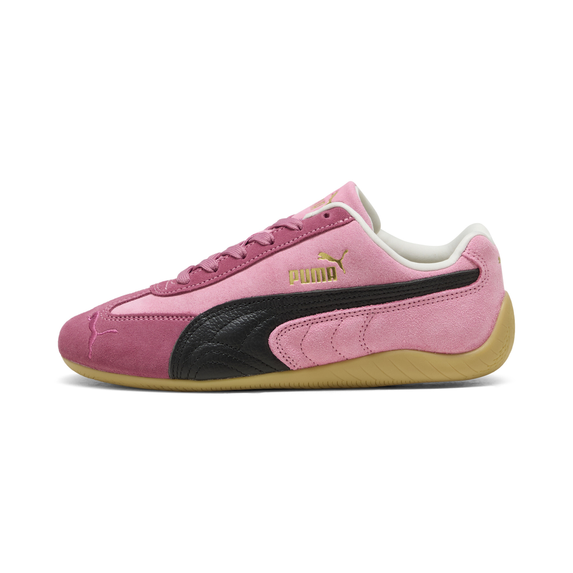 Puma Sneakers With Contrast Panels And Rubber Sole In Pink