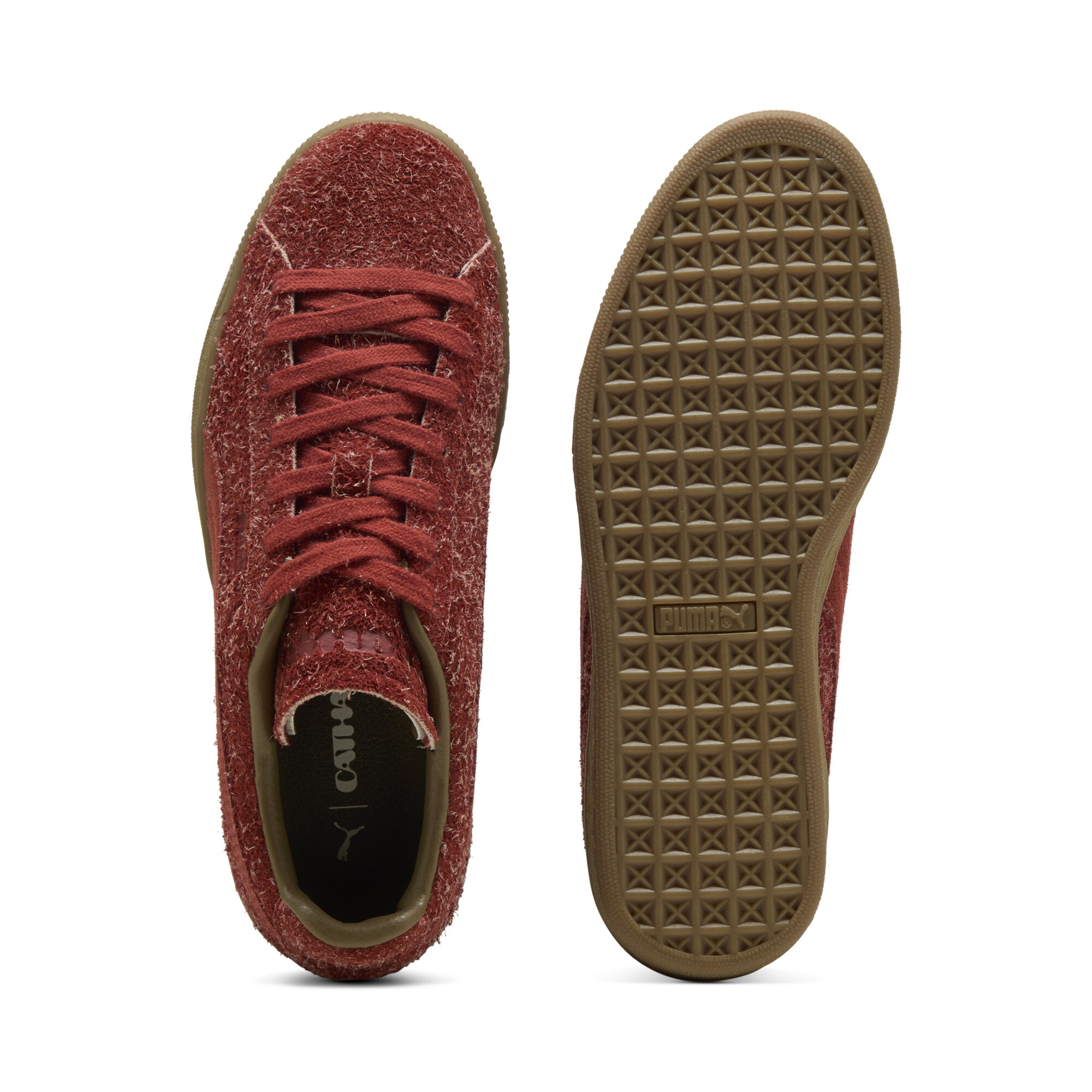 PUMA x DANIËLLE CATHARI Suede Fuzzy sneakers Uniseks, Rood, Maat 40,5 thumbnail 4